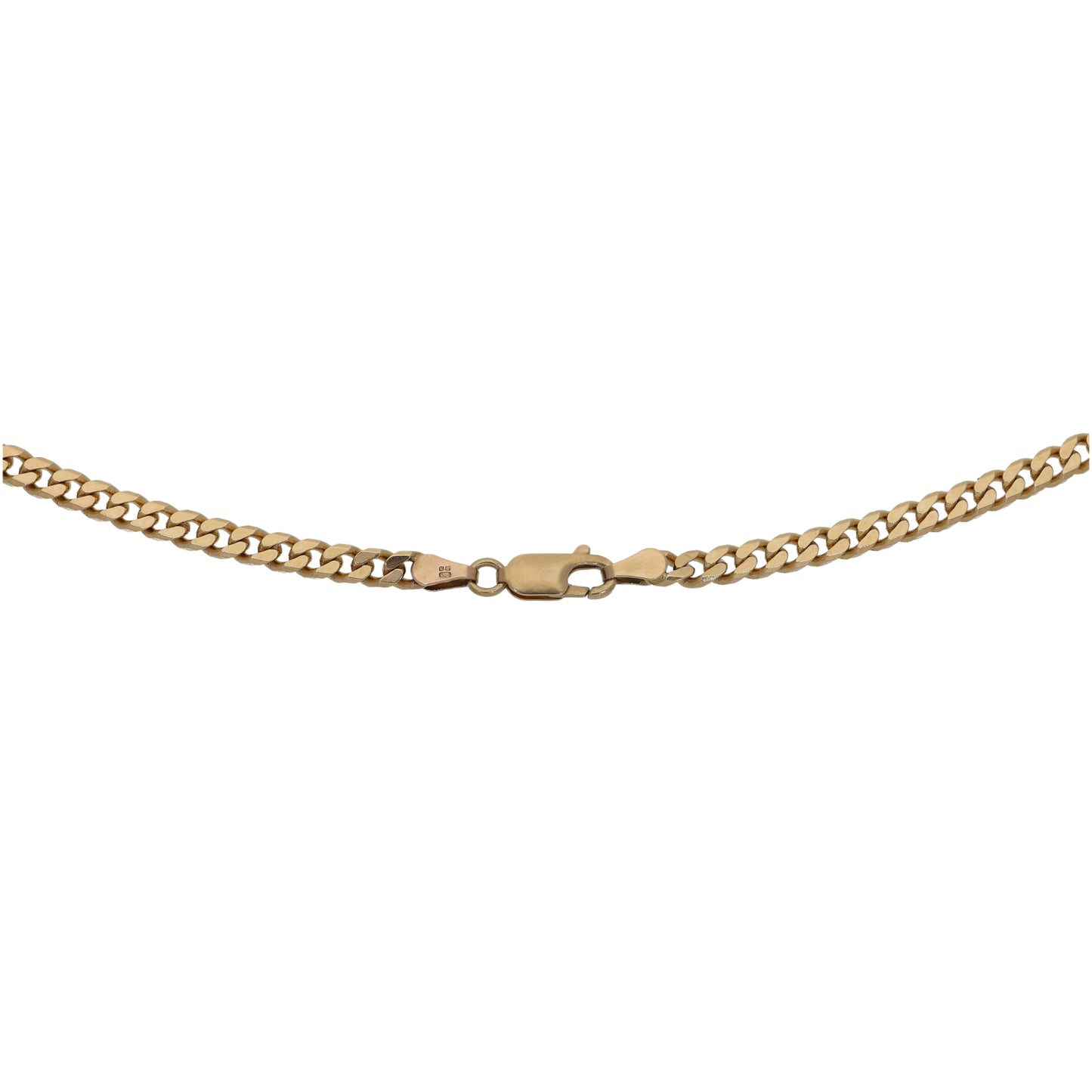 9ct Gold Curb Chain 22"