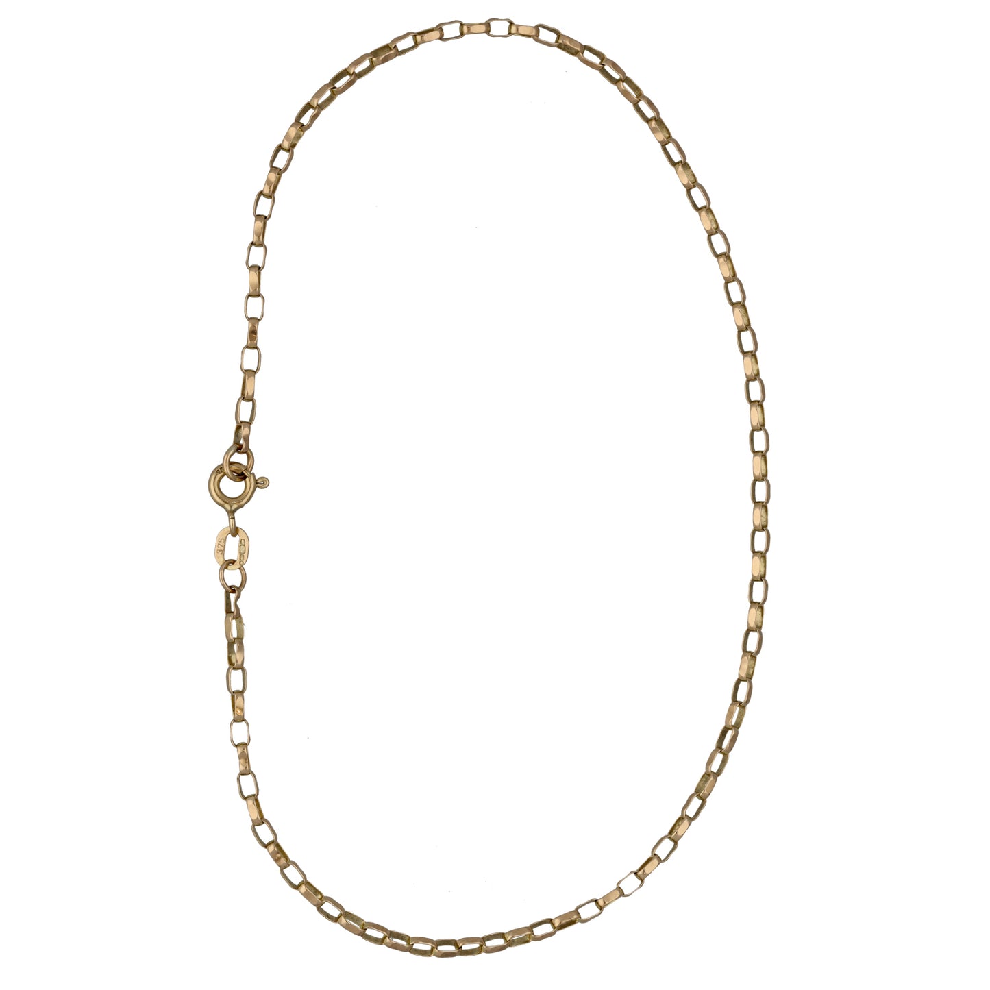 9ct Gold Belcher Anklet