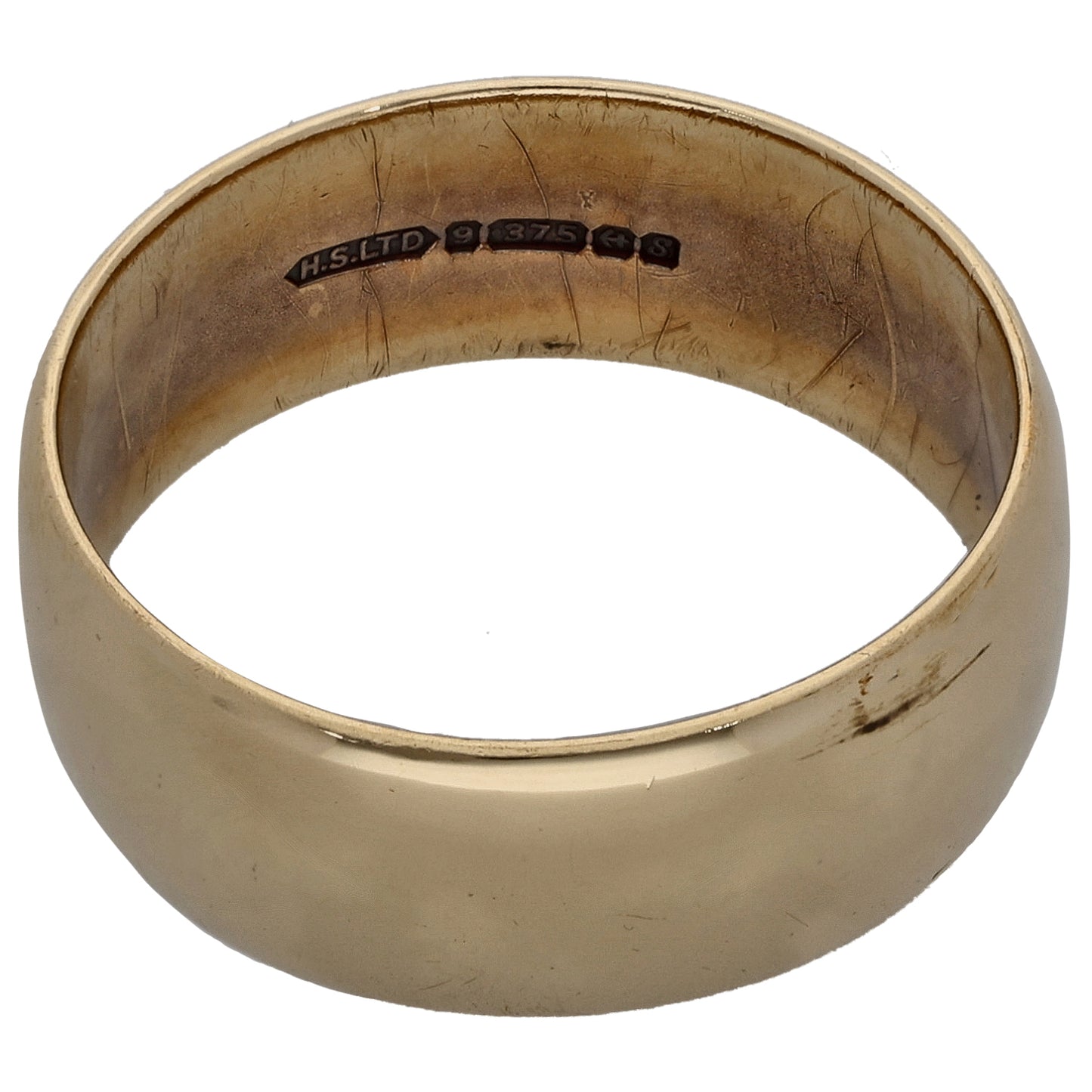 9ct Gold Plain Wedding Ring Size T