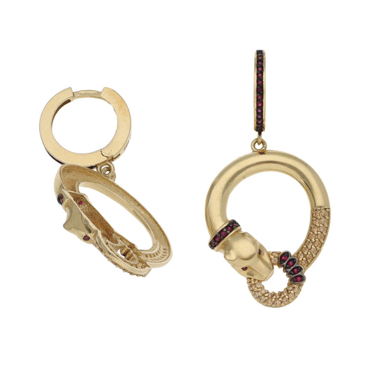 14ct Gold Ruby Dress/Cocktail Earrings