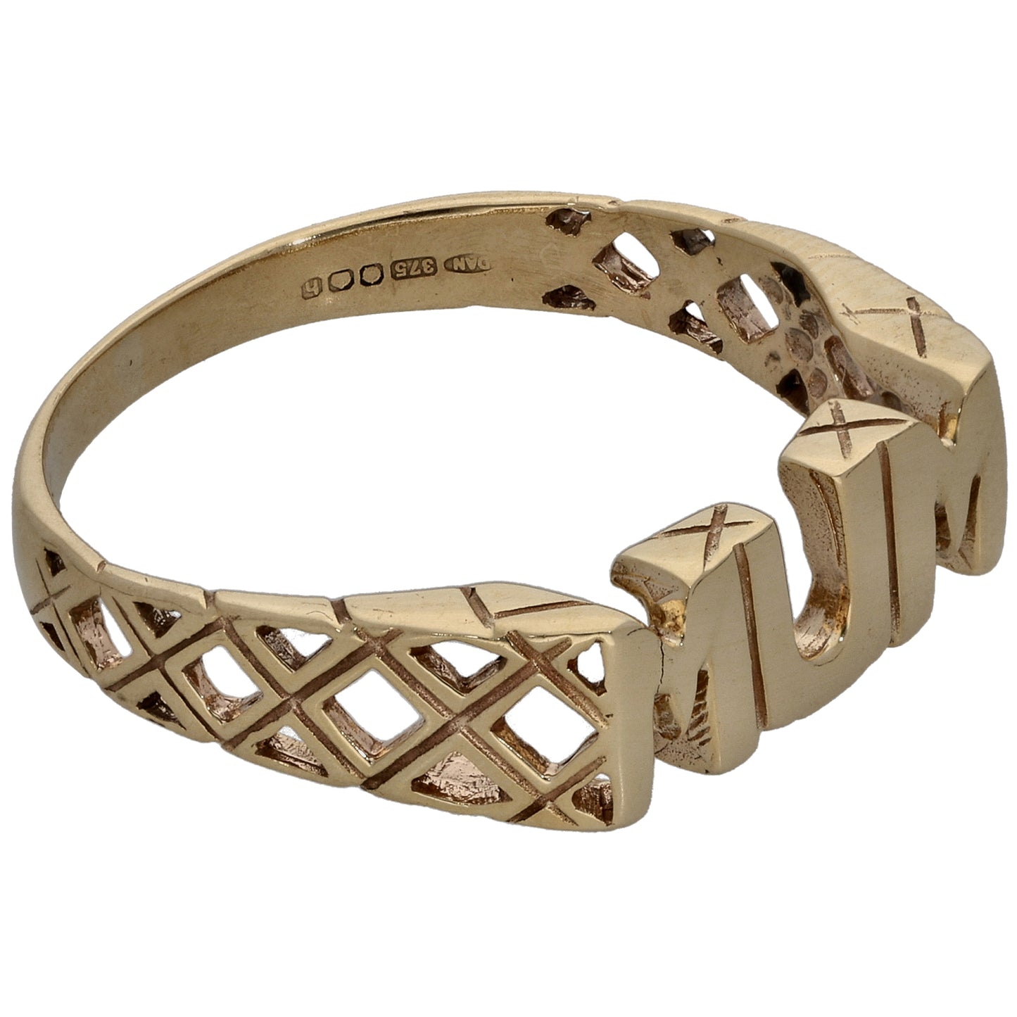9ct Gold Mum/Mother Ring Size P