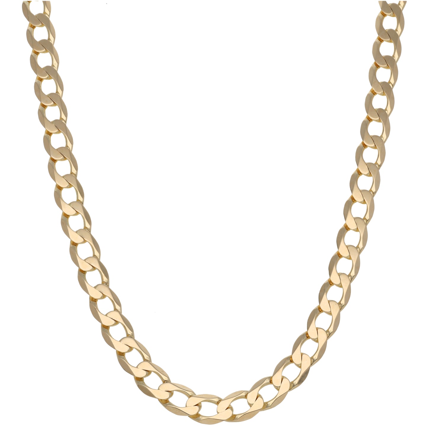 9ct Gold Curb Chain 22"
