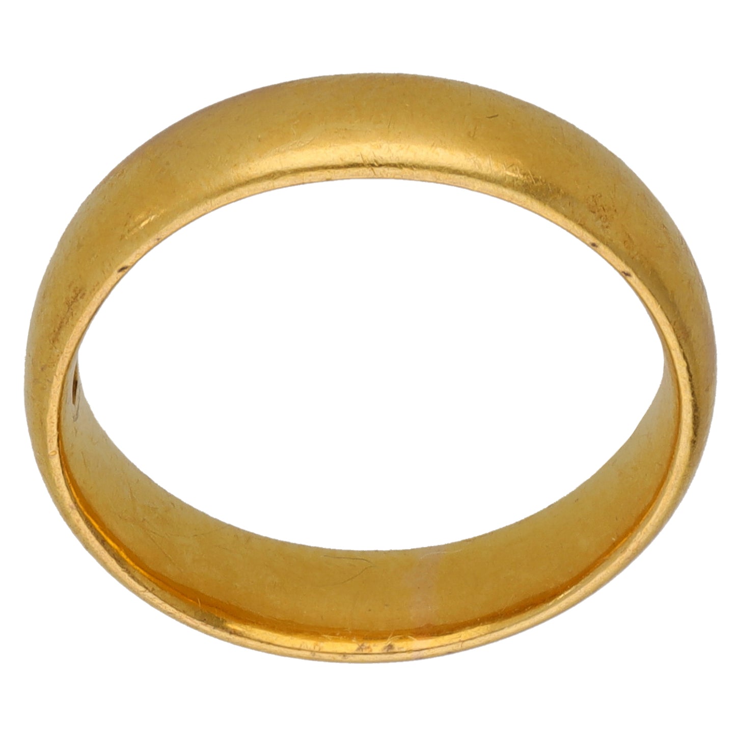 22ct Gold Plain Wedding Ring Size P