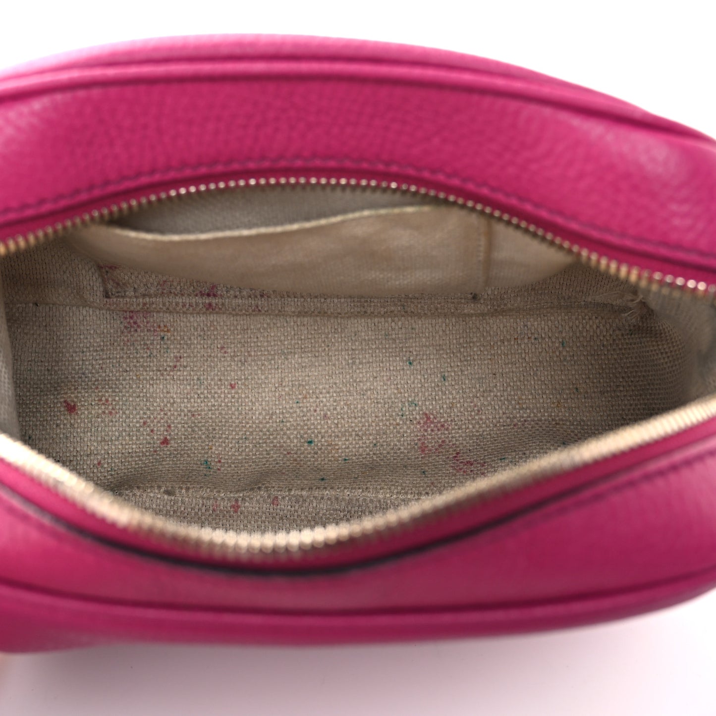 Gucci Soho Disco Calfskin Leather Bag - Bright Bouganville