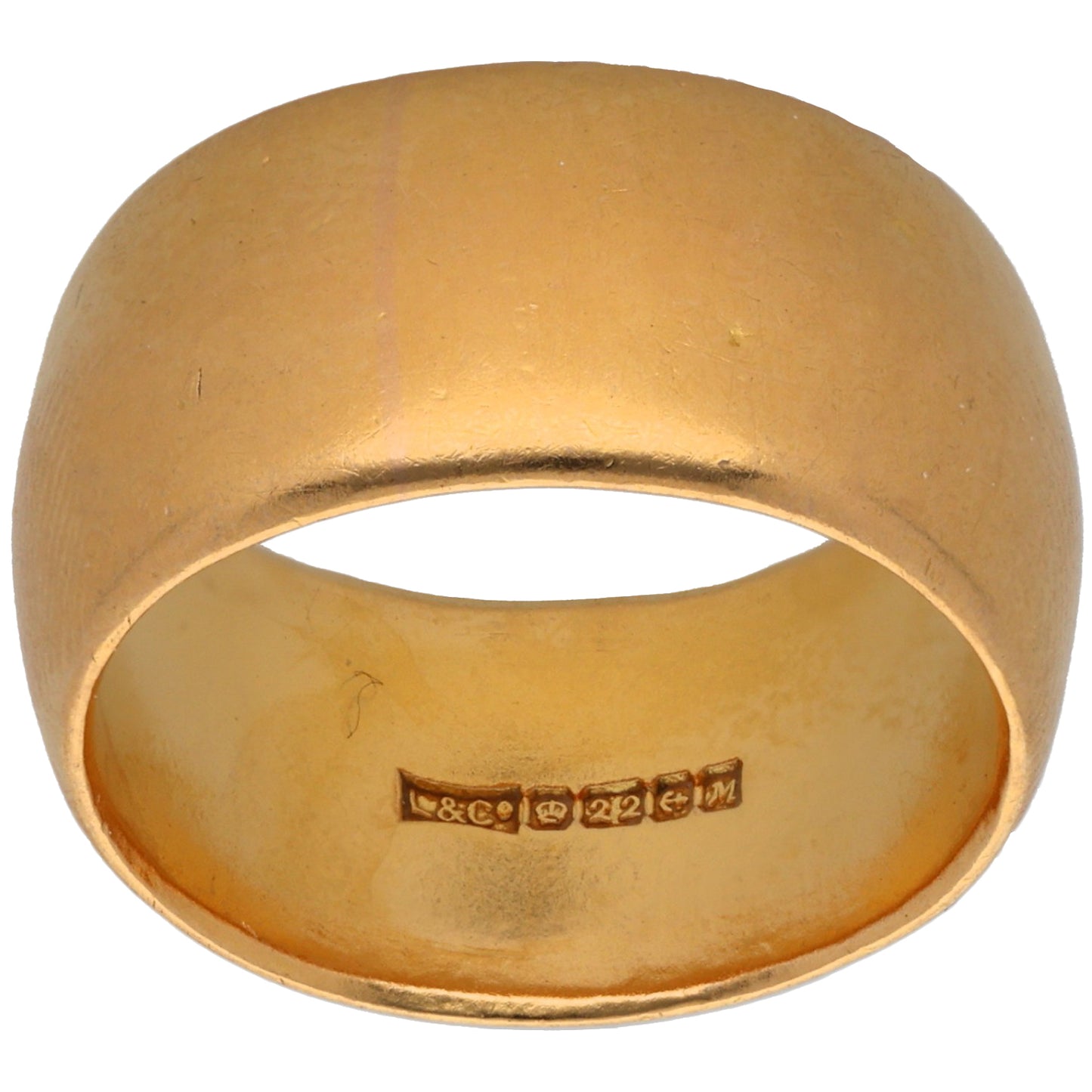 22ct Gold Plain Wedding Ring Size Q