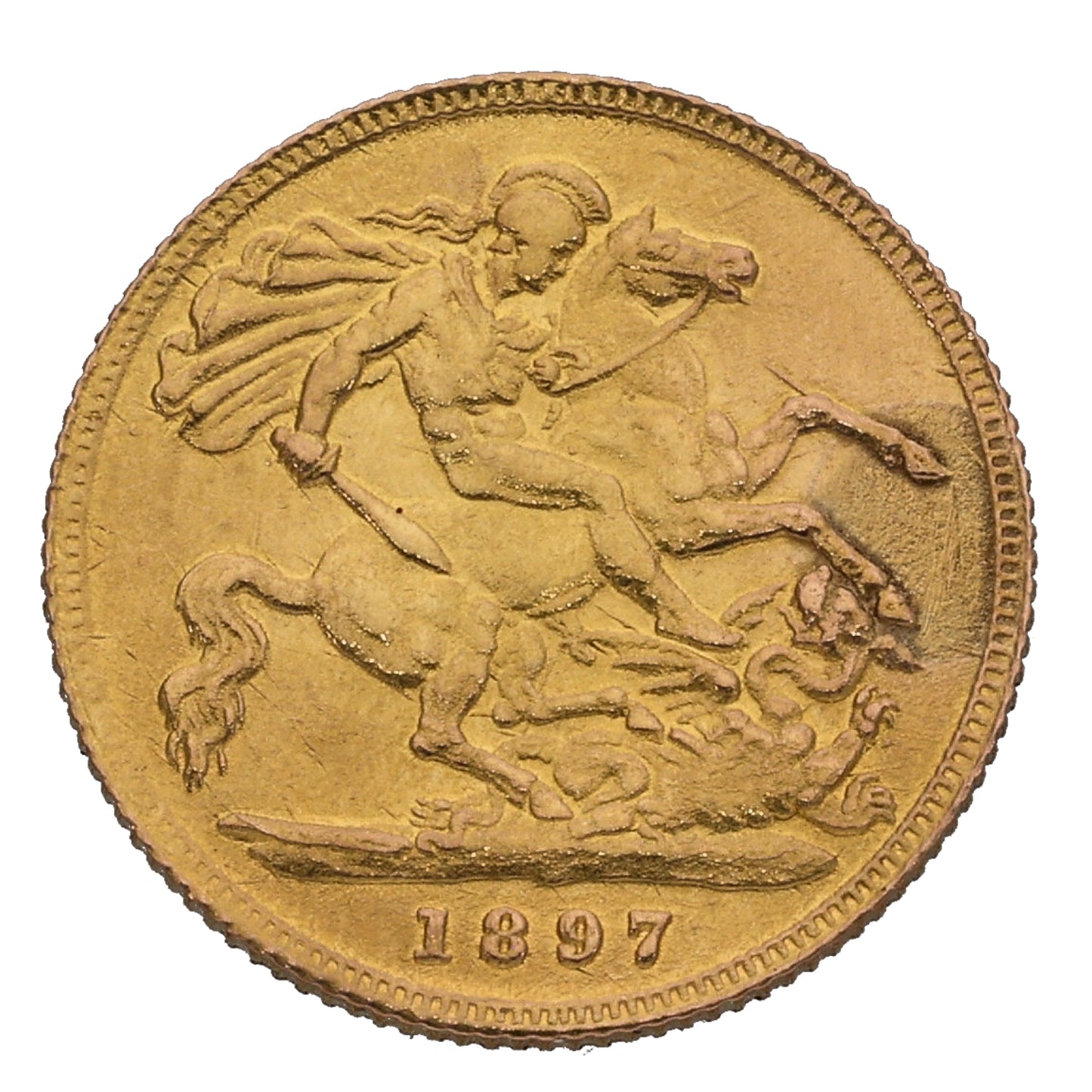 22ct Gold Queen Victoria Half Sovereign Coin 1897