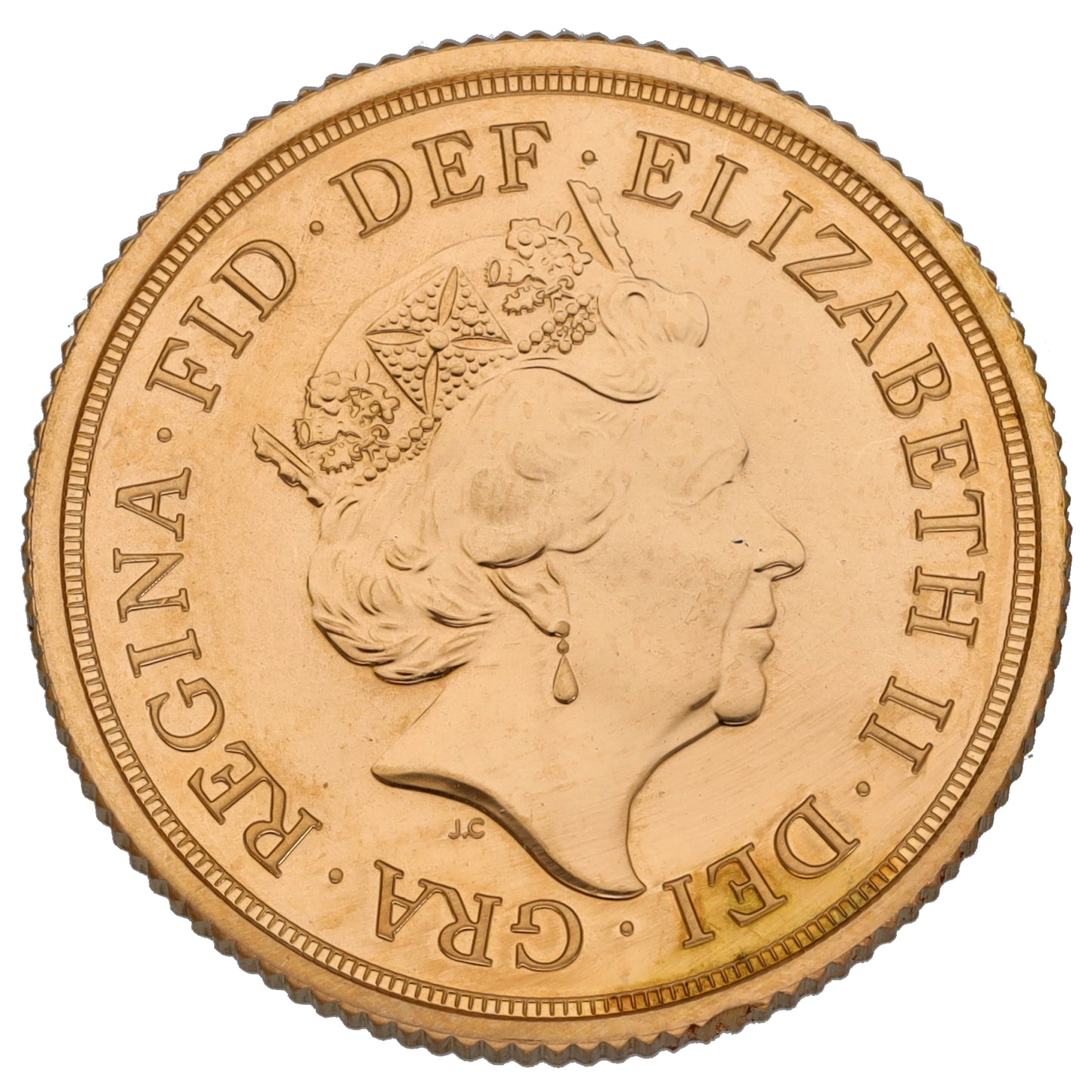 22ct Gold Queen Elizabeth II Full Sovereign Coin 2016
