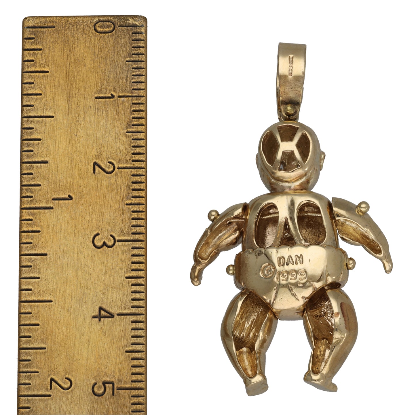 9ct Gold Cubic Zirconia Baby Pendant