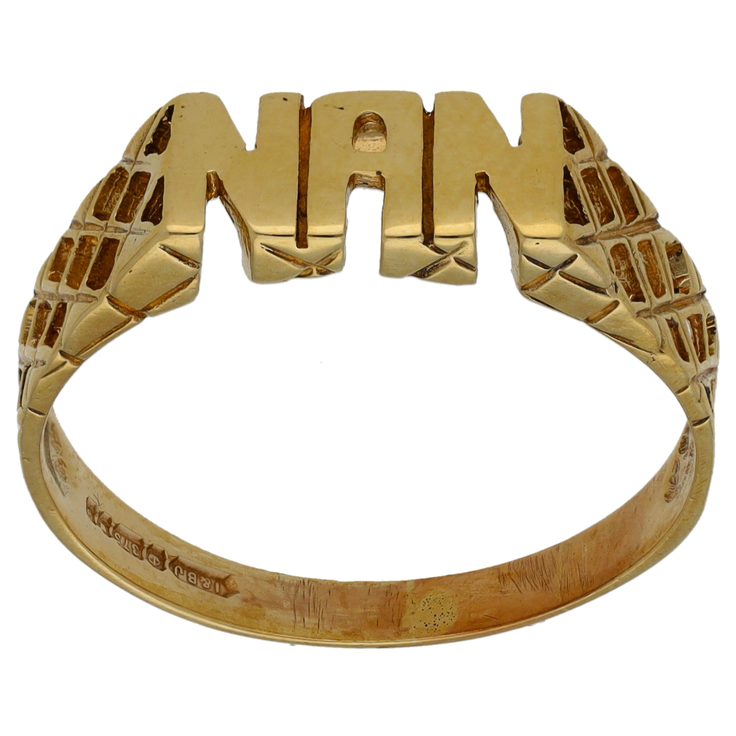 9ct Gold Nan Ring Size S