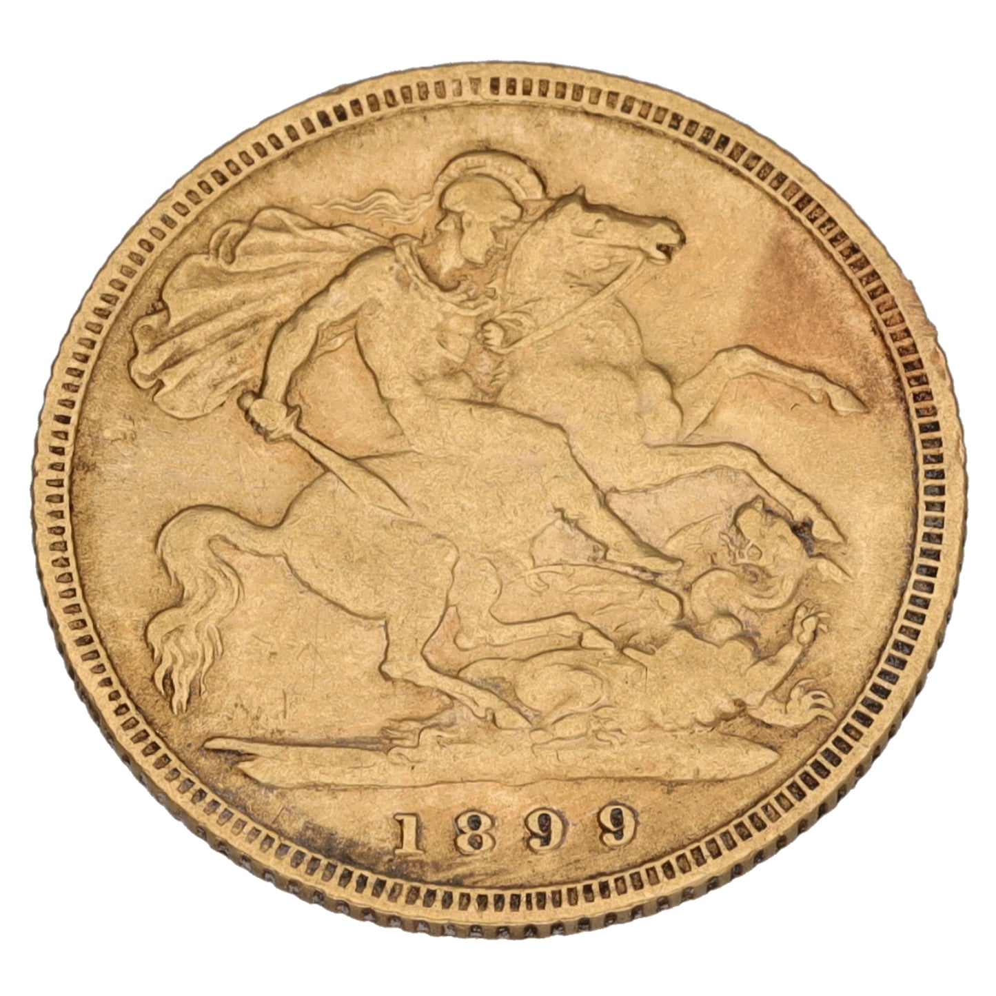 22ct Gold Queen Victoria Half Sovereign Coin 1899