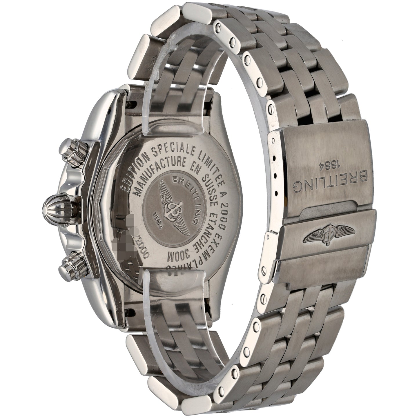Breitling Blackbird A44360 44mm Stainless Steel Watch