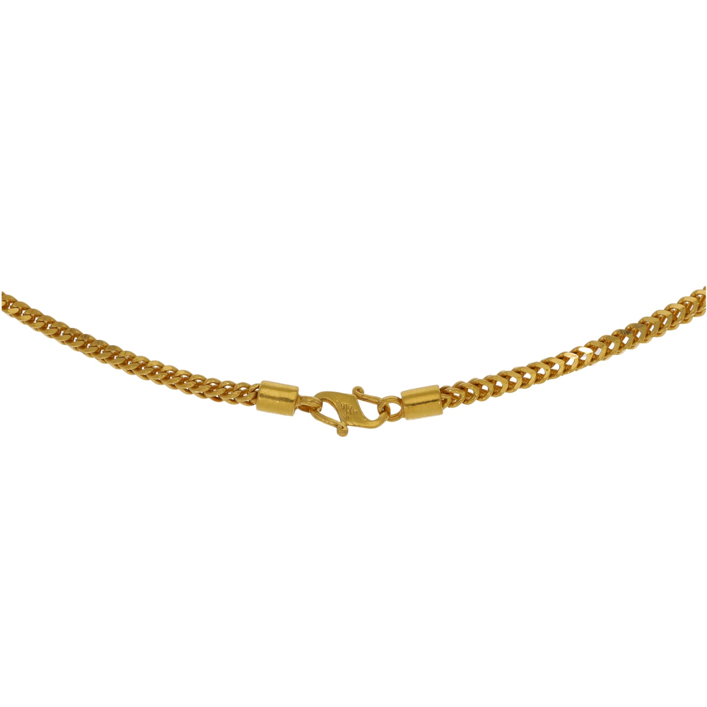 22ct Gold Foxtail Chain 18"