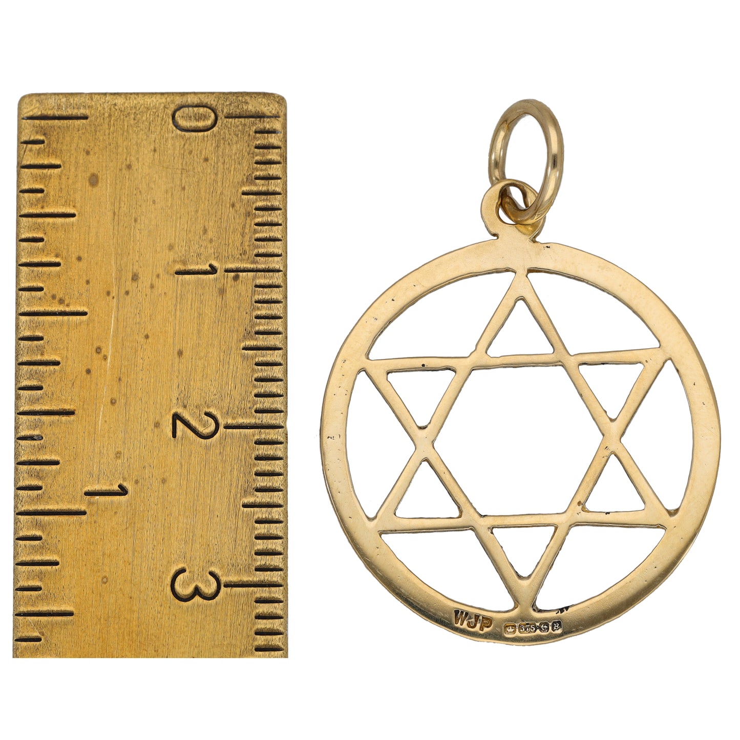 9ct Gold Star of David Pendant