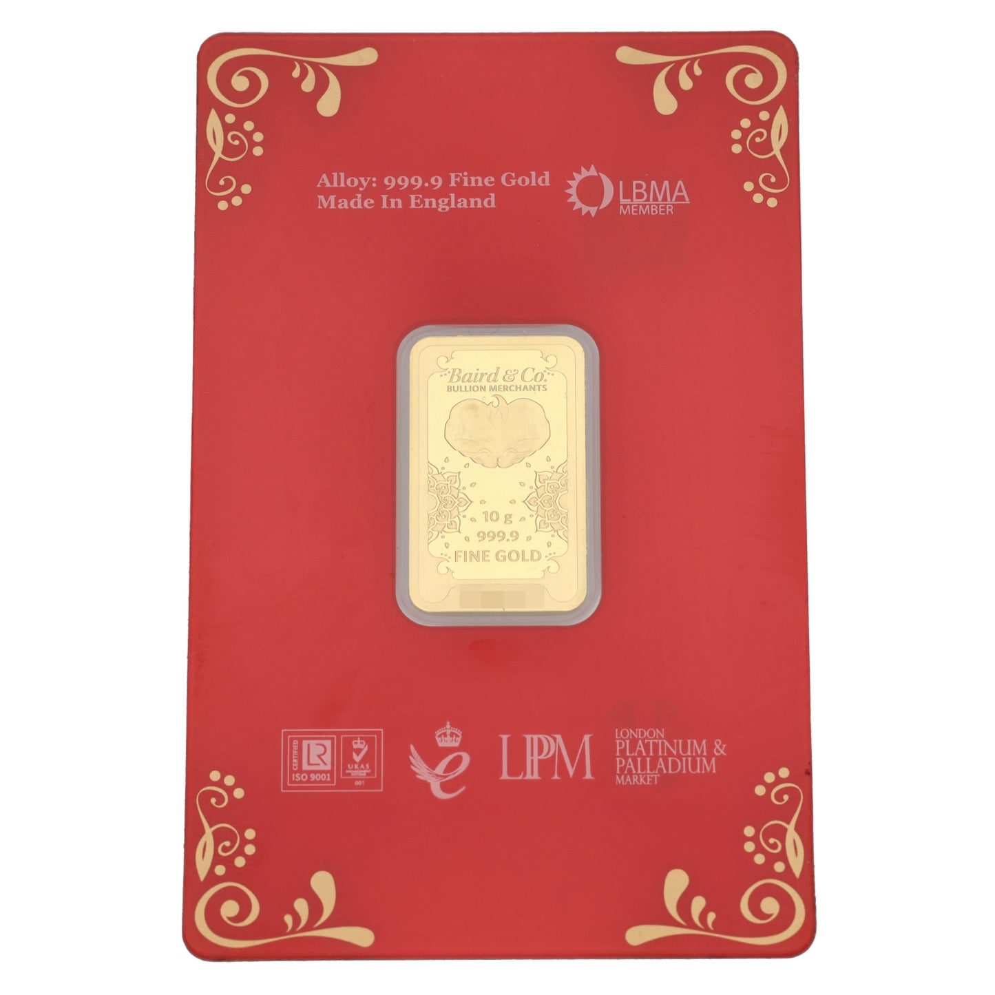 24ct 10g Gold Bar