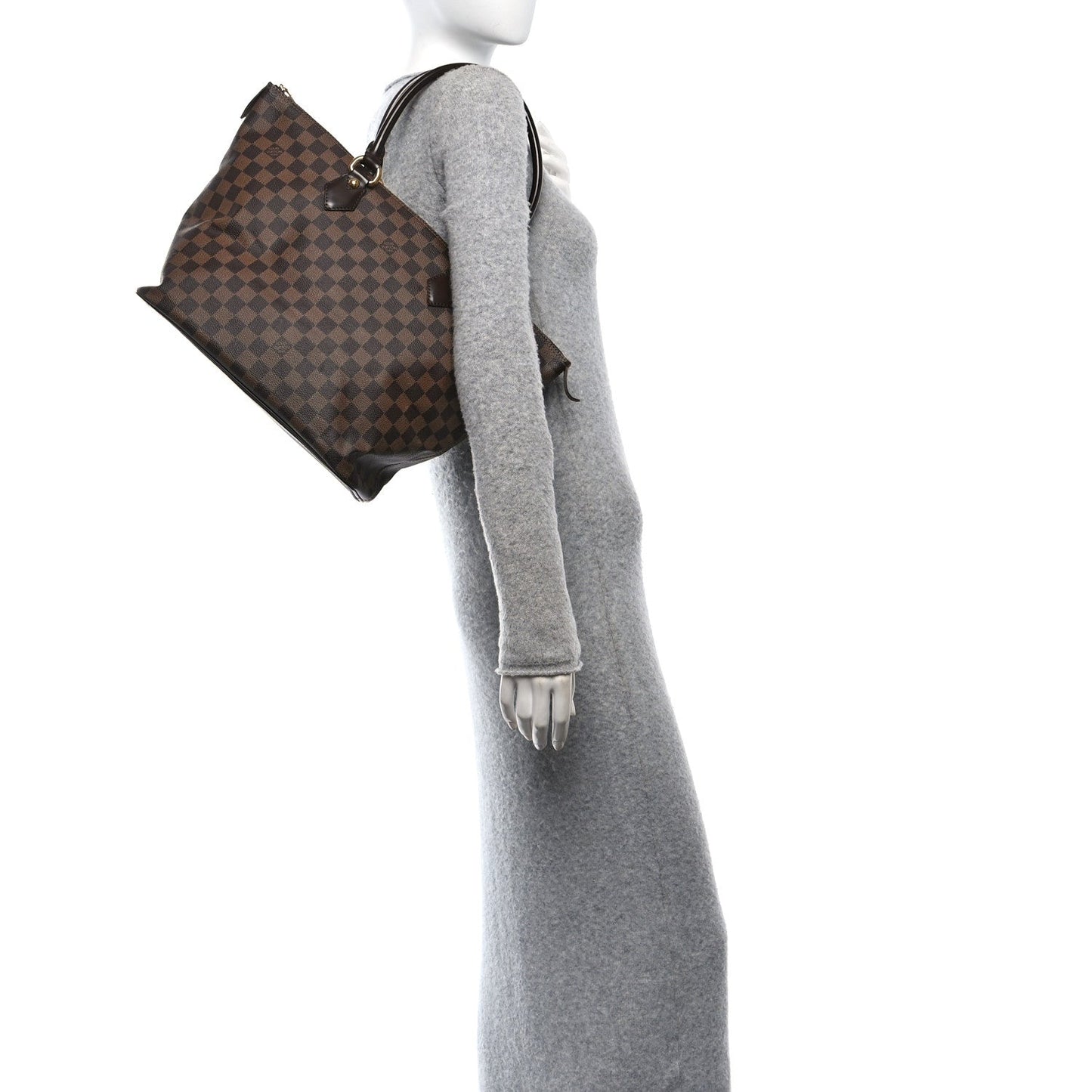 Louis Vuitton Saleya MM Damier Ebene Tote Bag - Brown