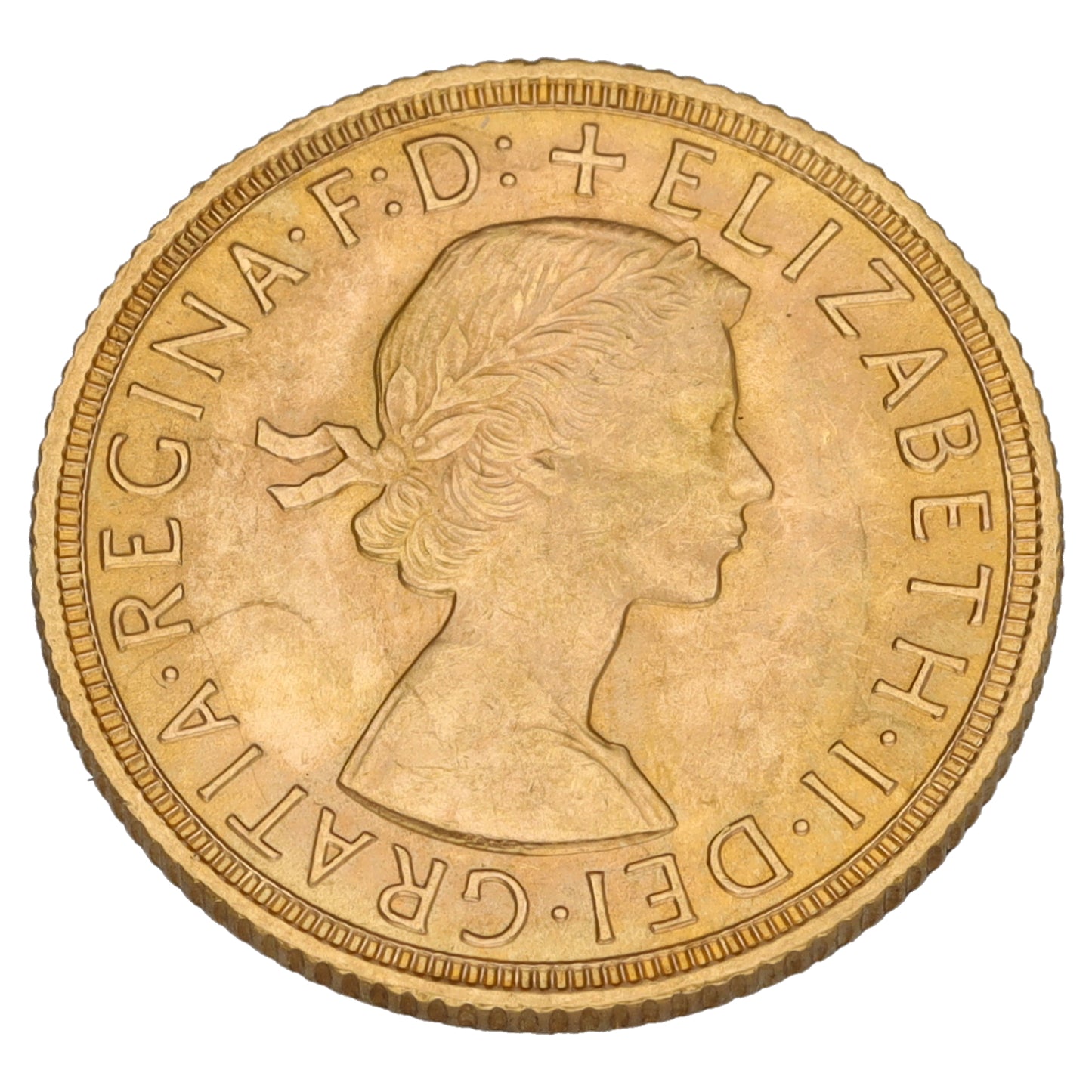 22ct Gold Queen Elizabeth II Full Sovereign Coin 1959