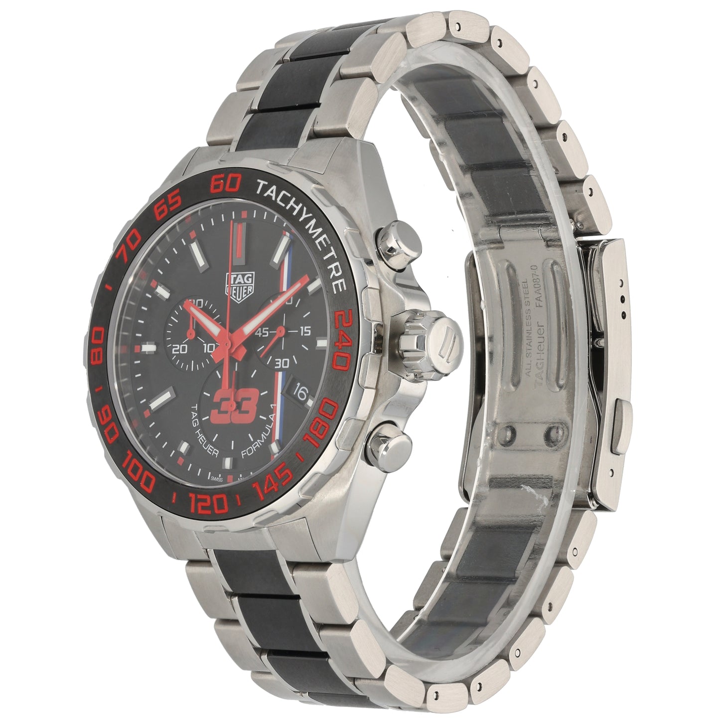 Tag Heuer Formula 1 Max Verstappen CAZ101U 43mm Stainless Steel Watch