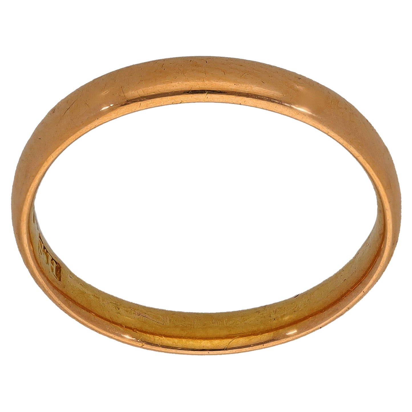 22ct Gold Plain Wedding Ring Size N