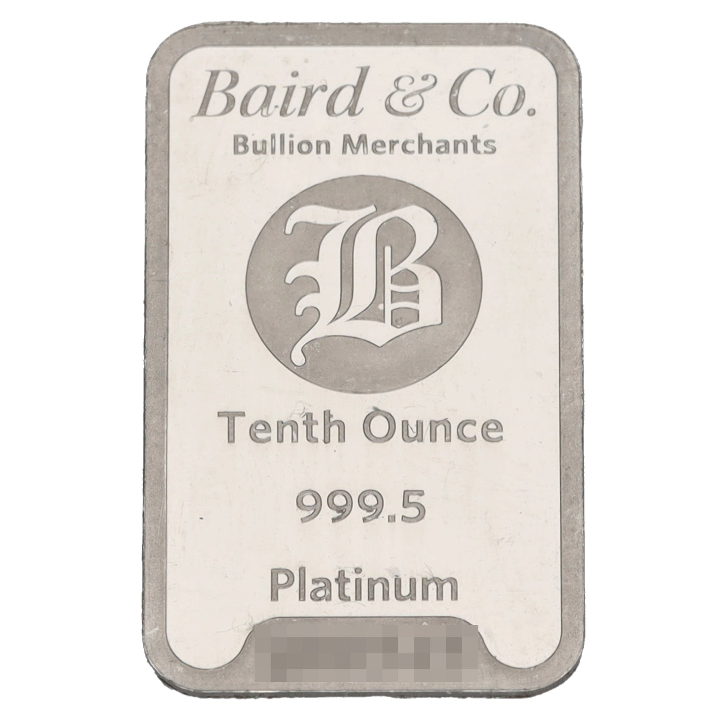 Platinum 1/10 OZ Bar