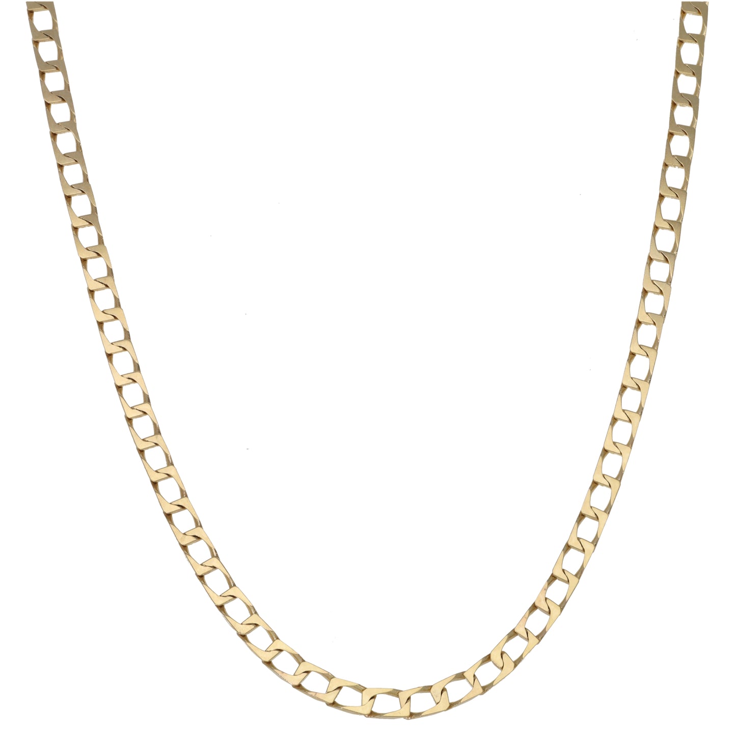 9ct Gold Curb Chain 20"