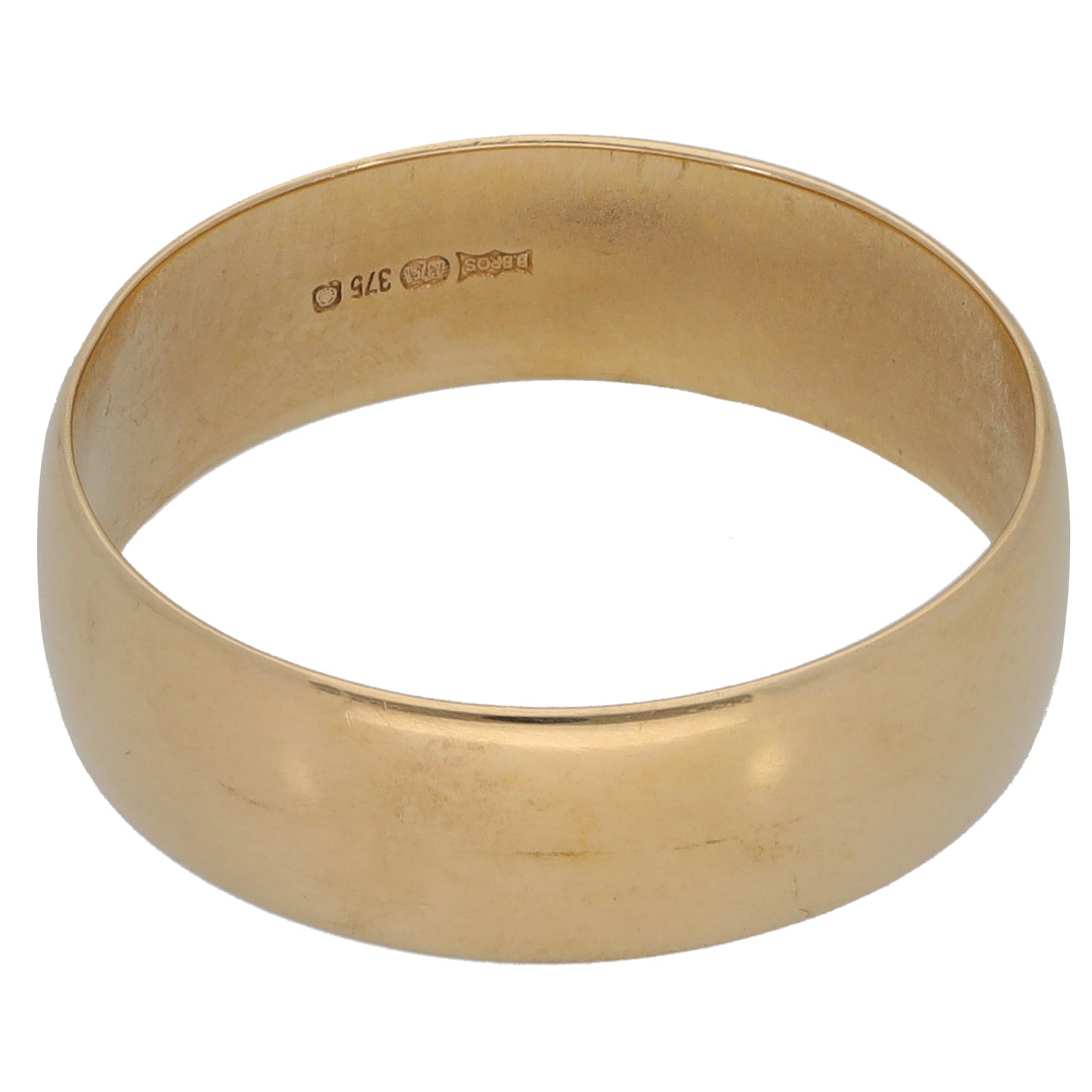 9ct Gold Plain Wedding Ring Size Q