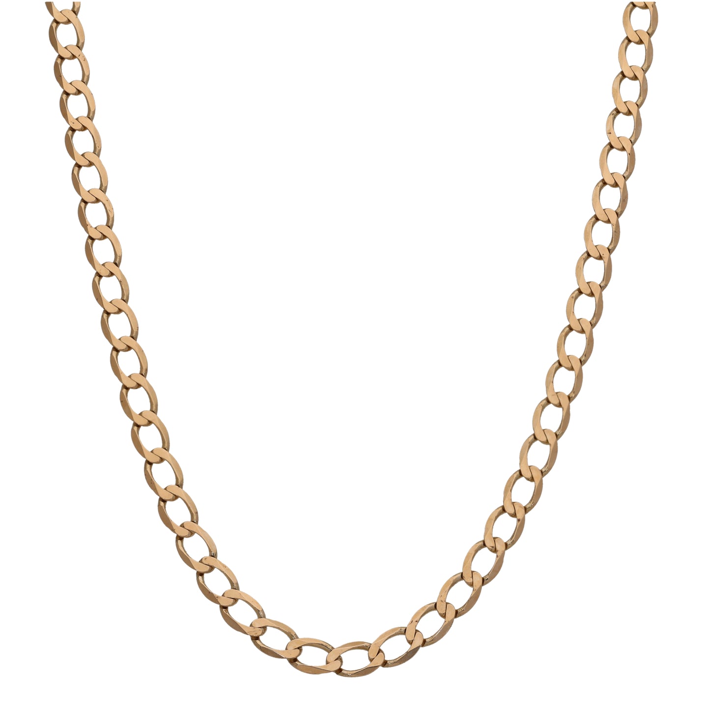9ct Gold Curb Chain 24"