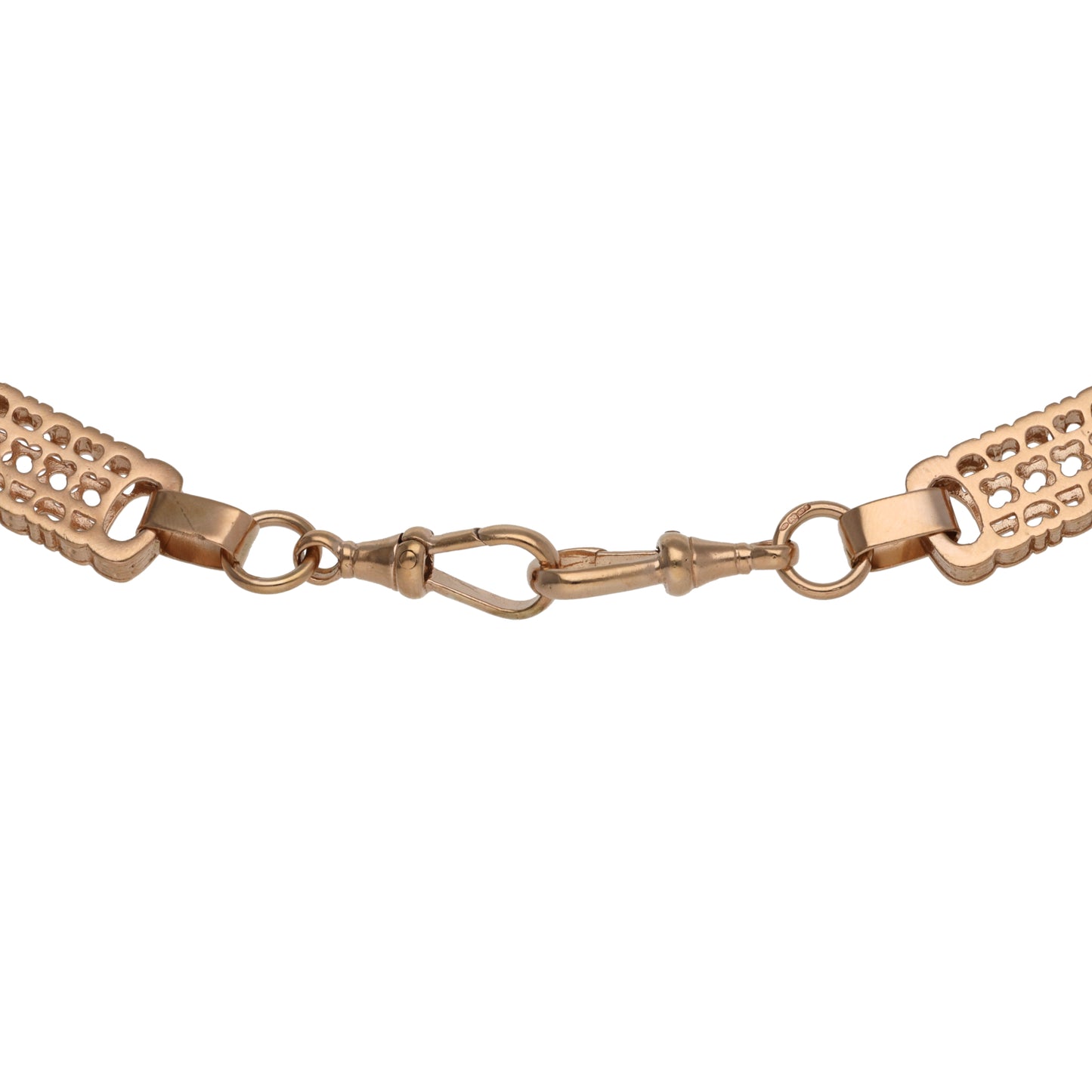 9ct Rose Gold Necklace & Bracelet Jewellery Set