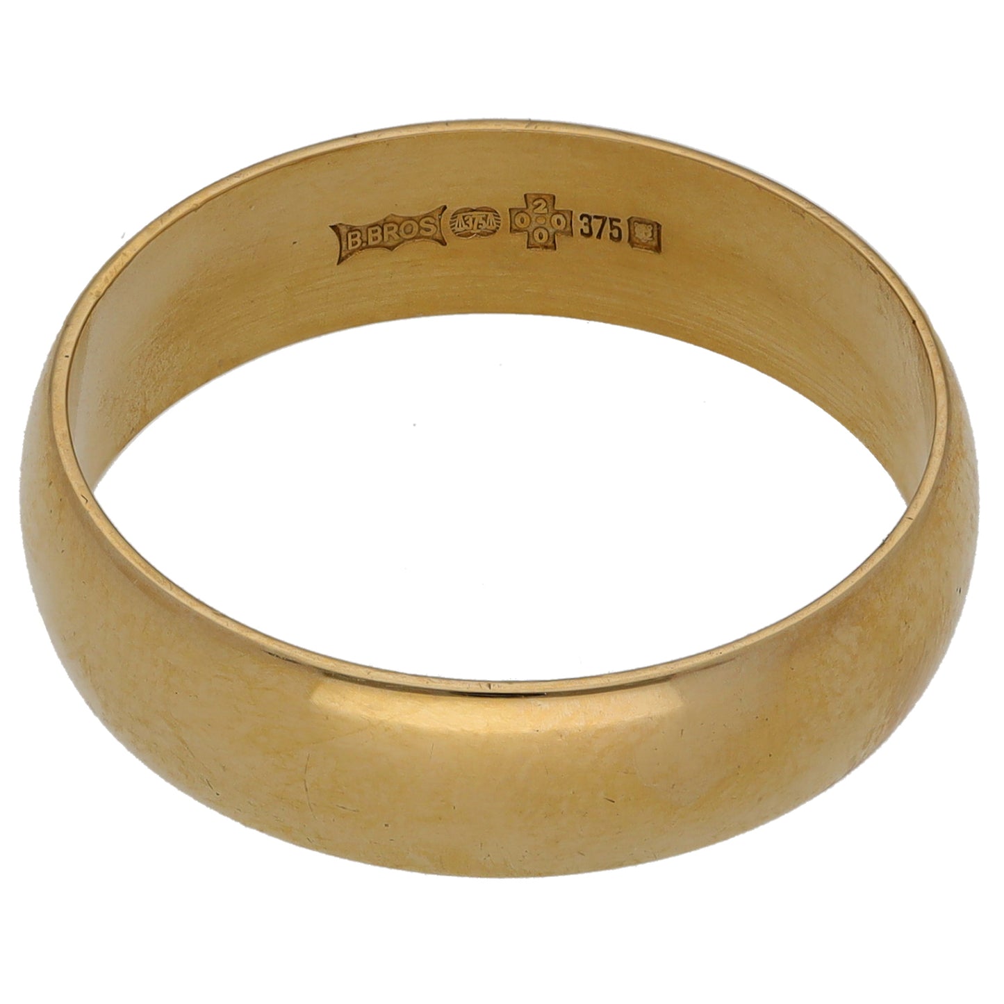 9ct Gold Plain Wedding Ring Size U