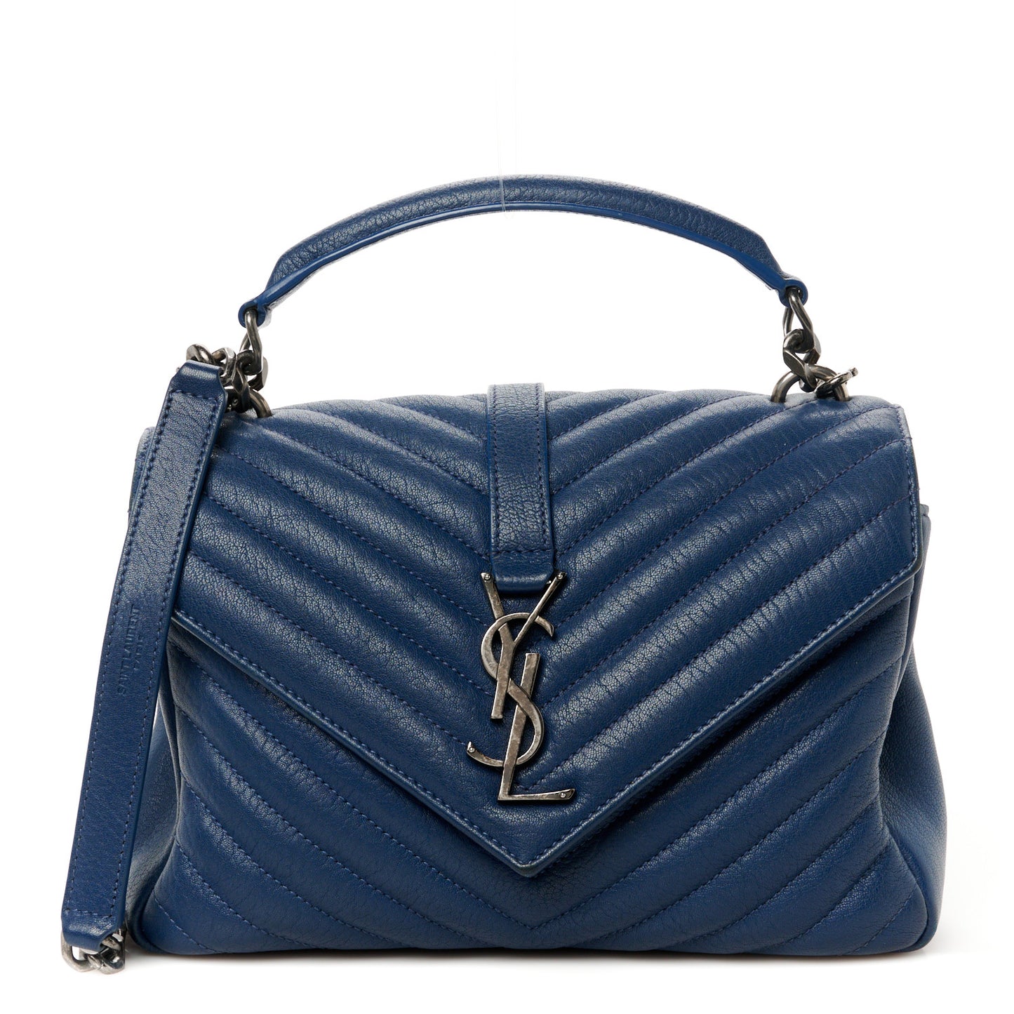 Yves Saint Laurent Monogram Medium College Matelasse Chevron Bag - Charron