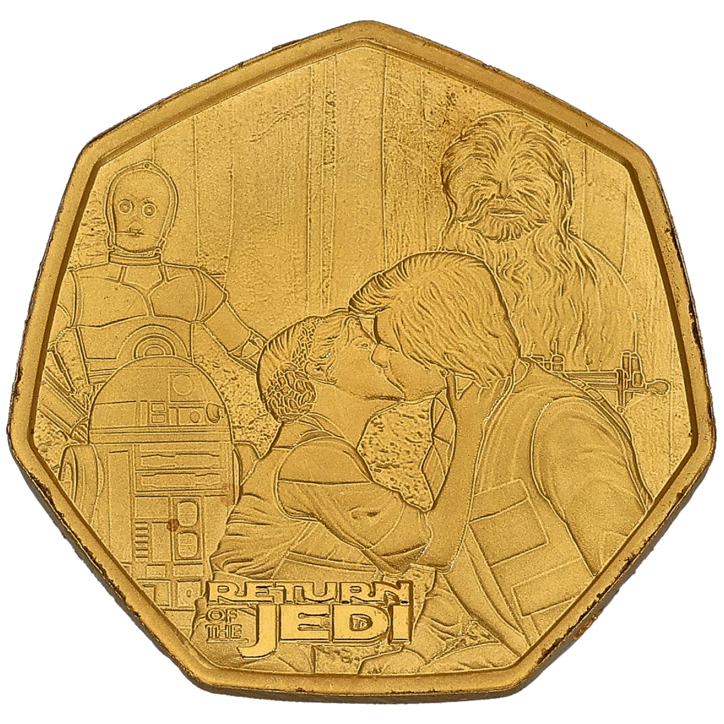24ct Gold Sith Lord Darth Vader Fifty Credits Coin