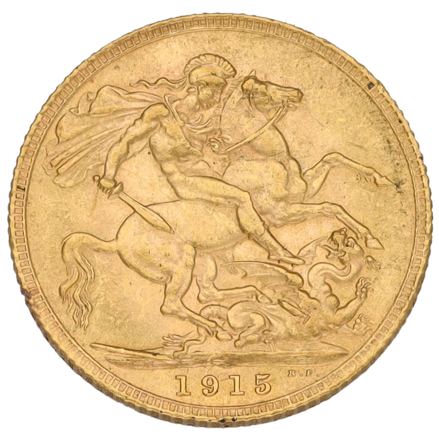 22ct Gold King George V Full Sovereign Coin 1915