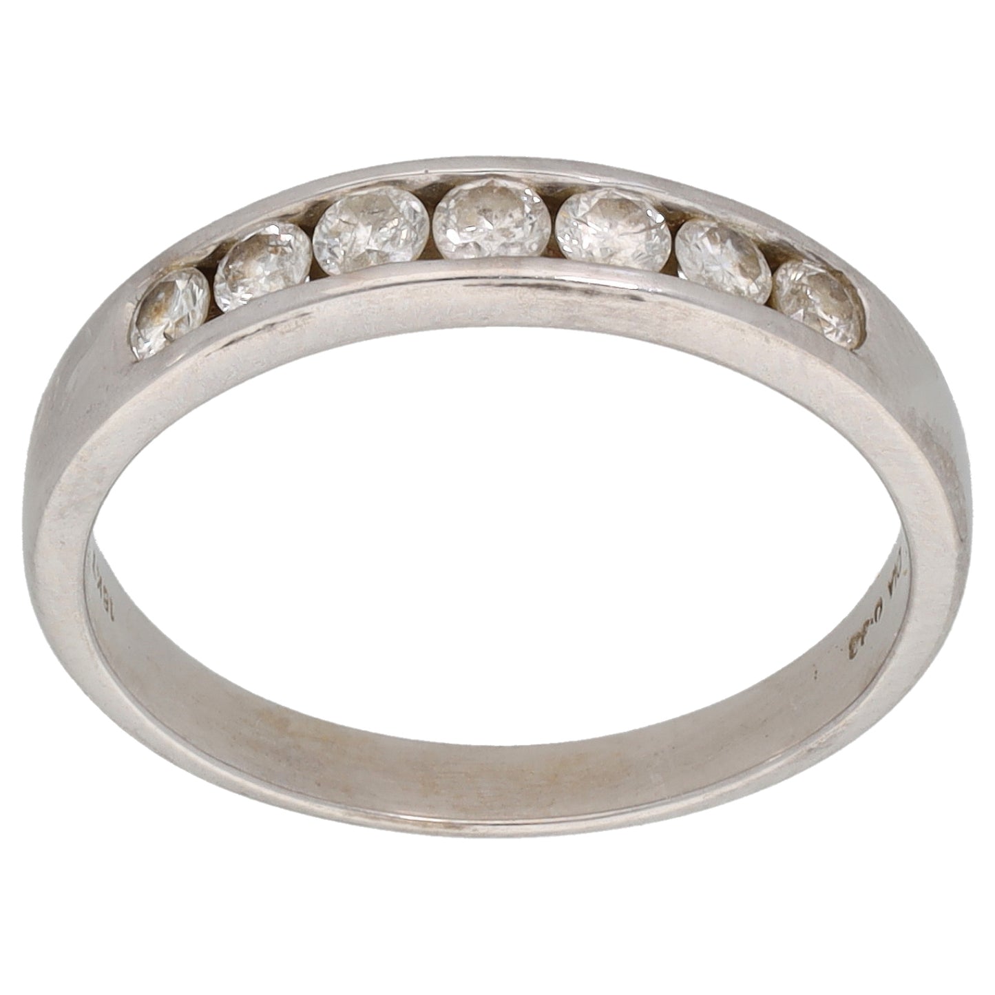 18ct Gold 0.33ct Diamond Half Eternity Ring Size M