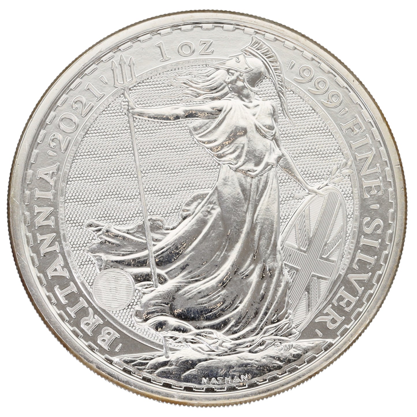 Fine Silver Queen Elizabeth II 1 OZ Britannia Coin 2021