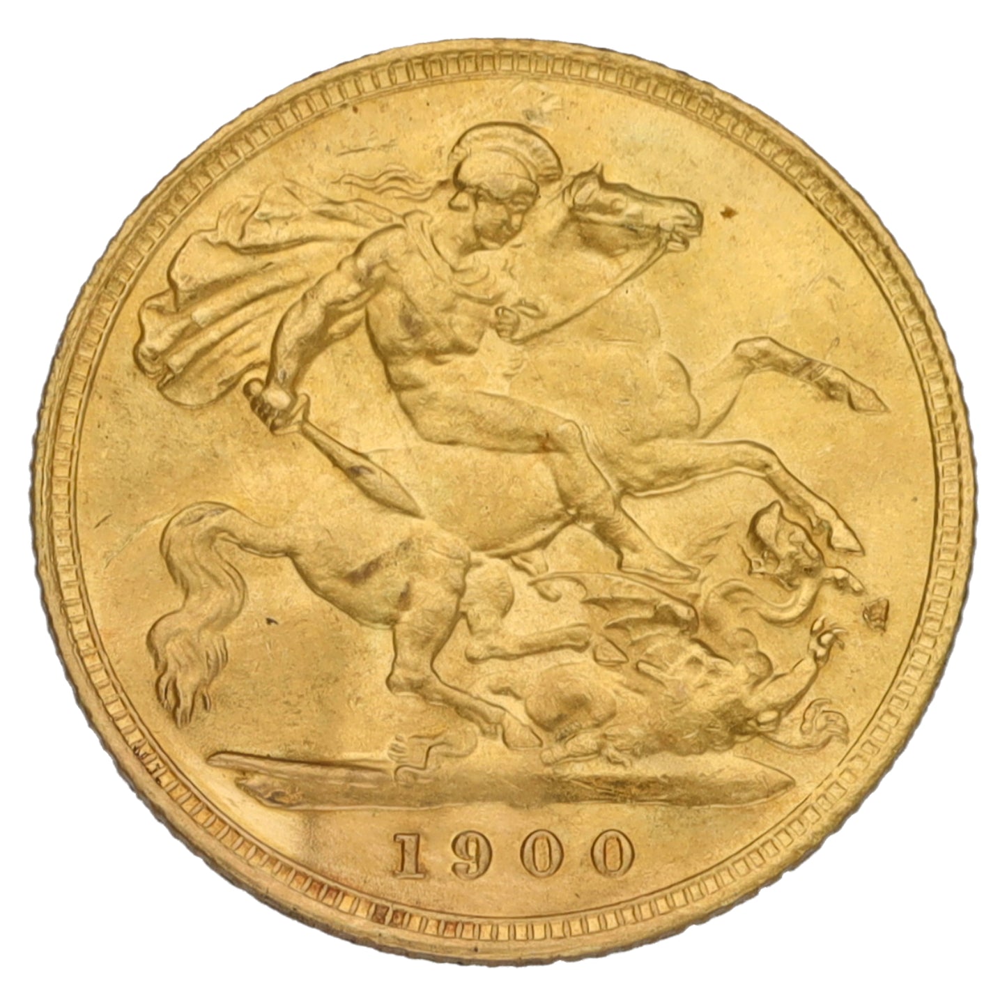 22ct Gold Queen Victoria Half Sovereign Coin 1900