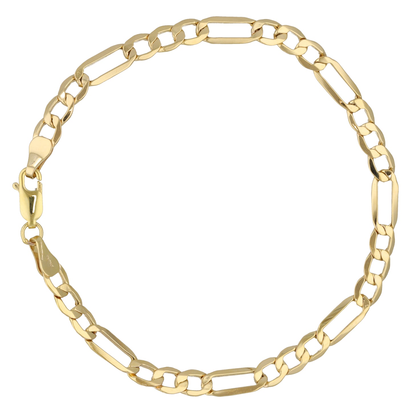 New 9ct Gold Figaro Bracelet
