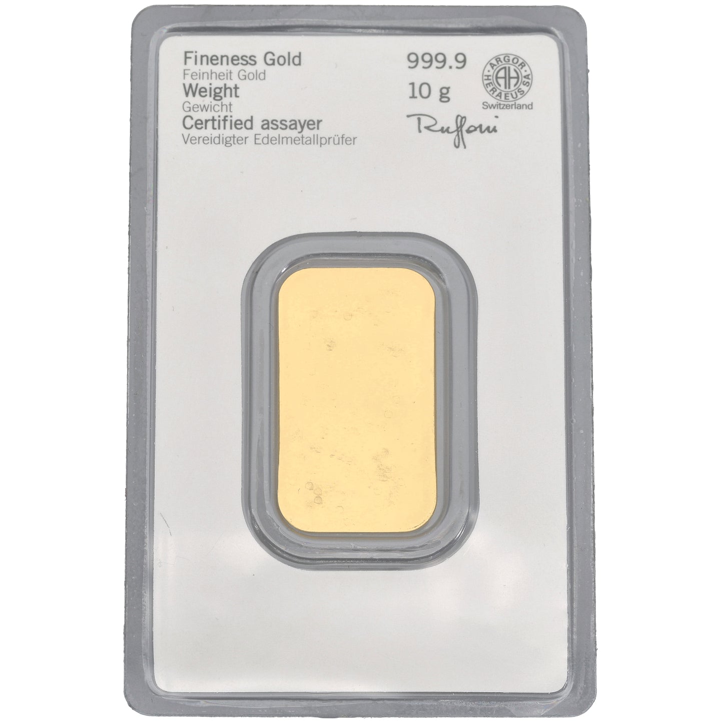 24ct 10g Gold Bar