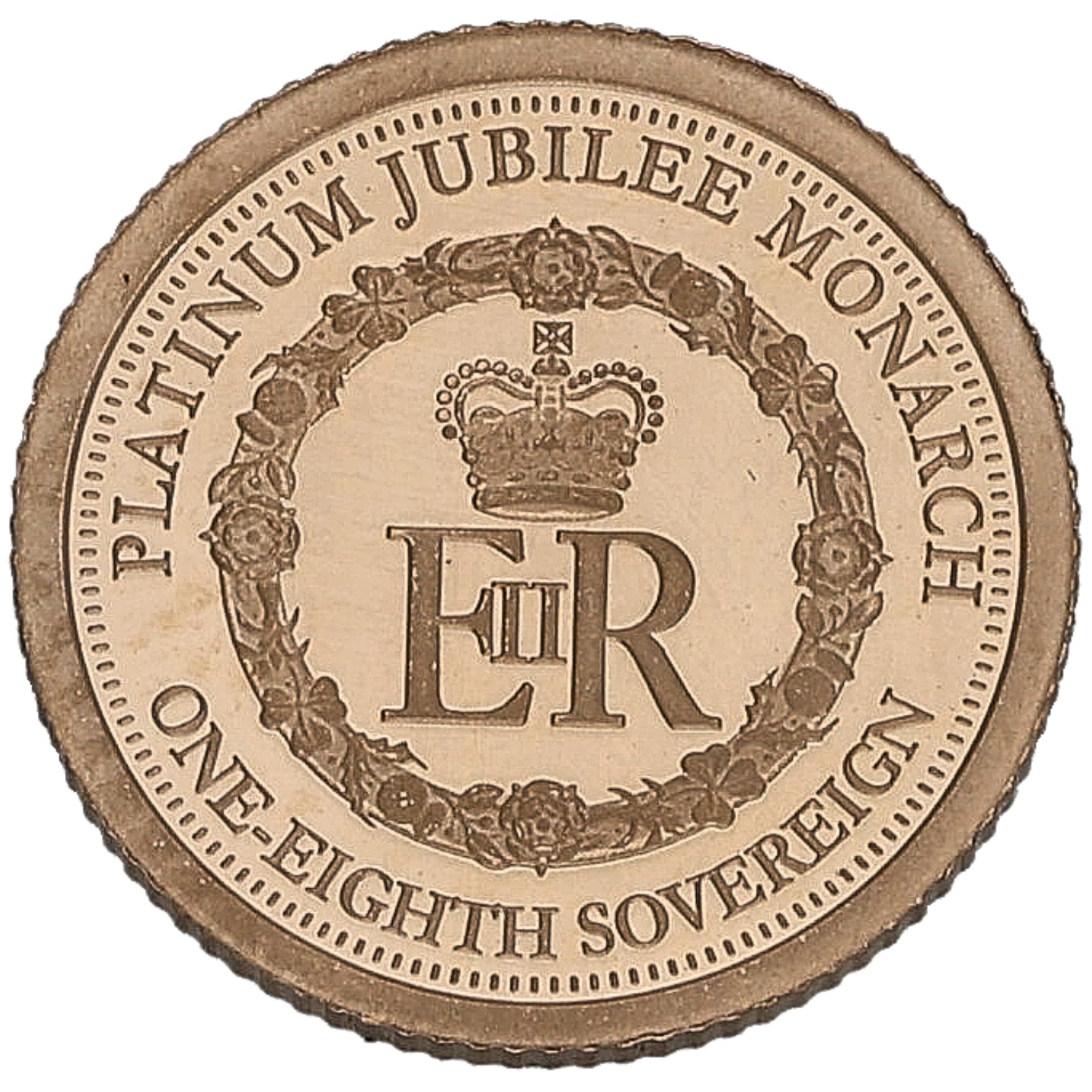 22ct Gold Platinum Jubilee Monarch Eighth Sovereign Coin 2022
