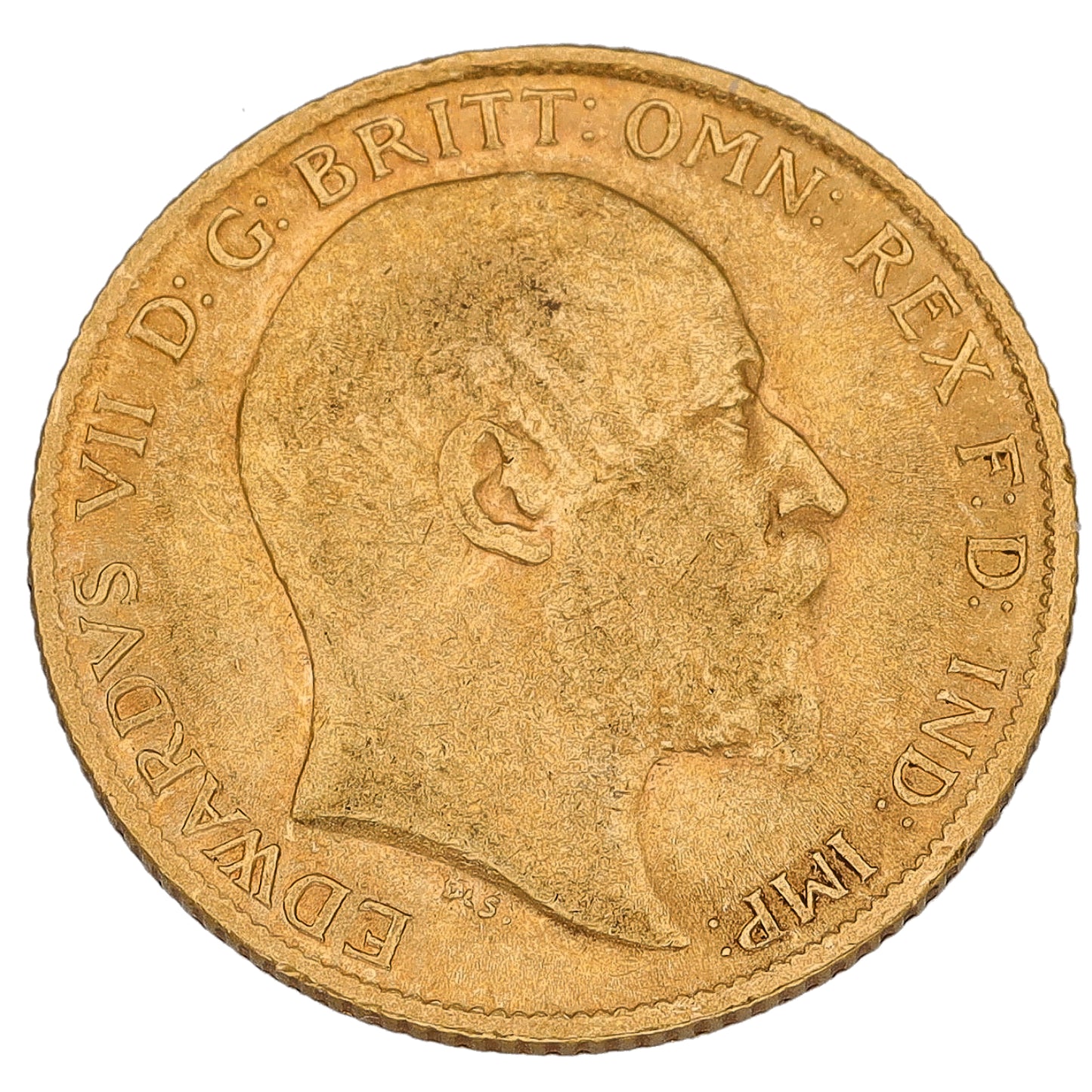 22ct Gold King Edward VII Half Sovereign Coin 1909