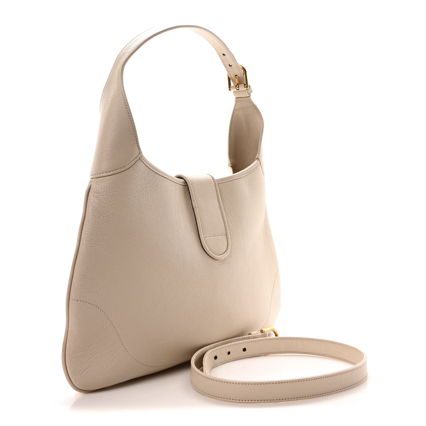 Gucci Aphrodite Medium Calfskin Leather Bag - Mystic White