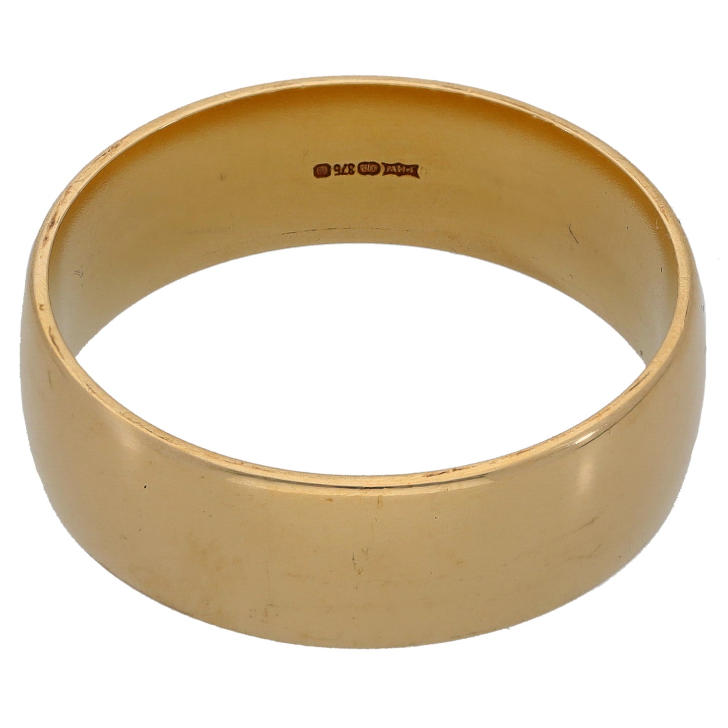 9ct Gold Plain Wedding Ring Size W