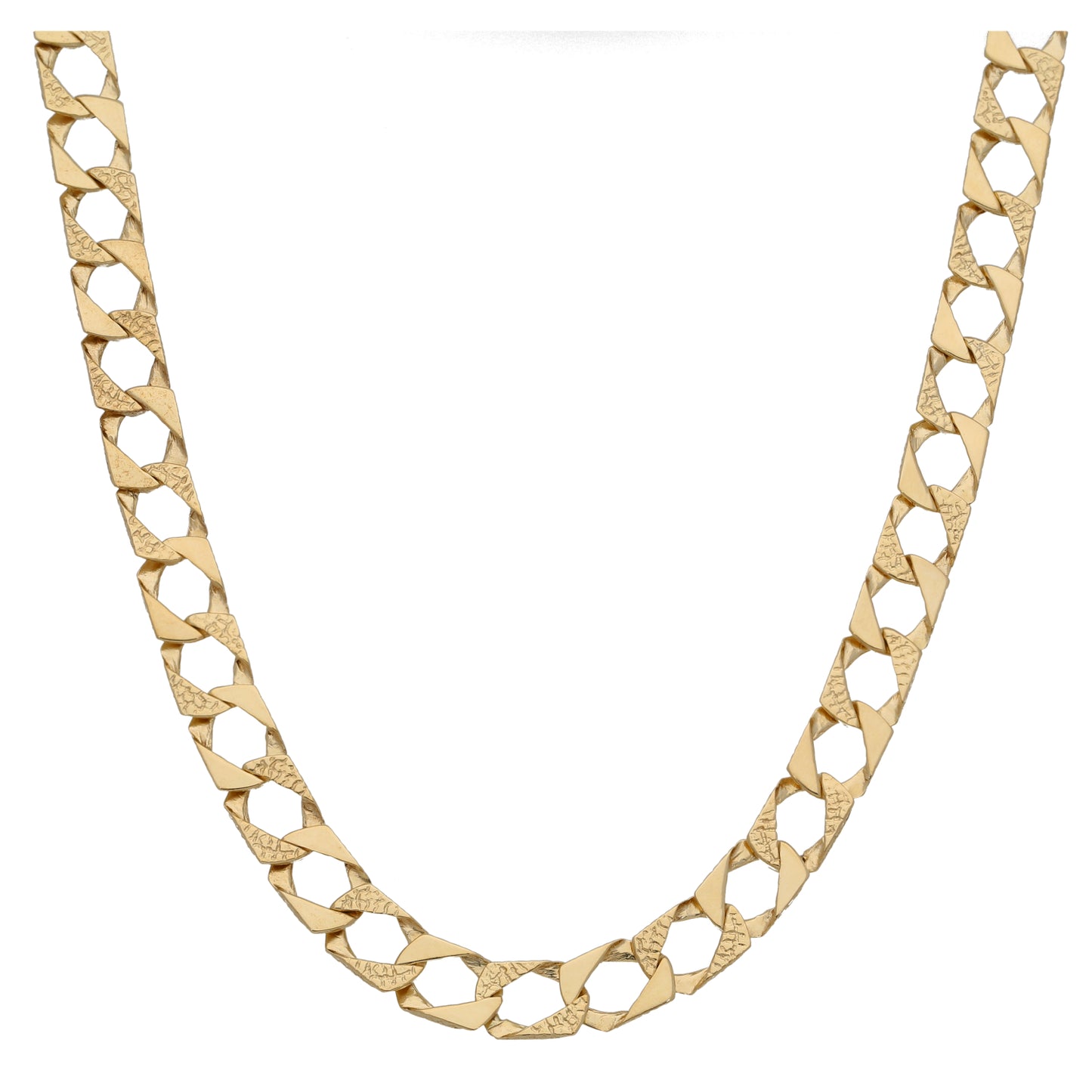 9ct Gold Curb Chain 16"