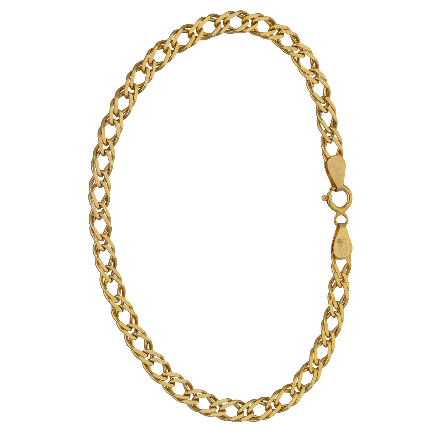 9ct Gold Double Curb Bracelet