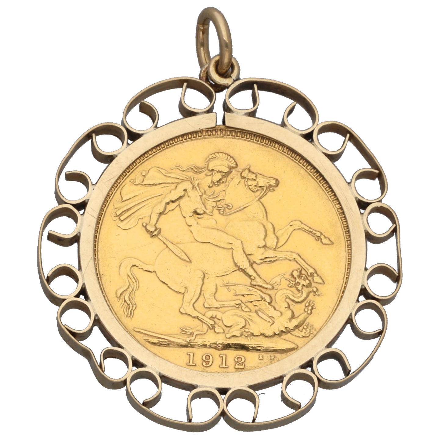 9ct Gold Full Sovereign Coin Pendant