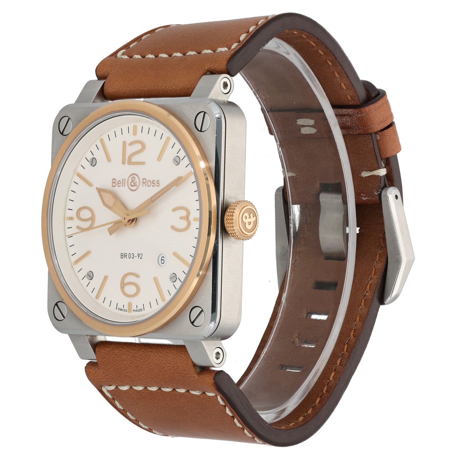 Bell & Ross BR03 BR 03-92-S 42mm Bi-Colour Watch