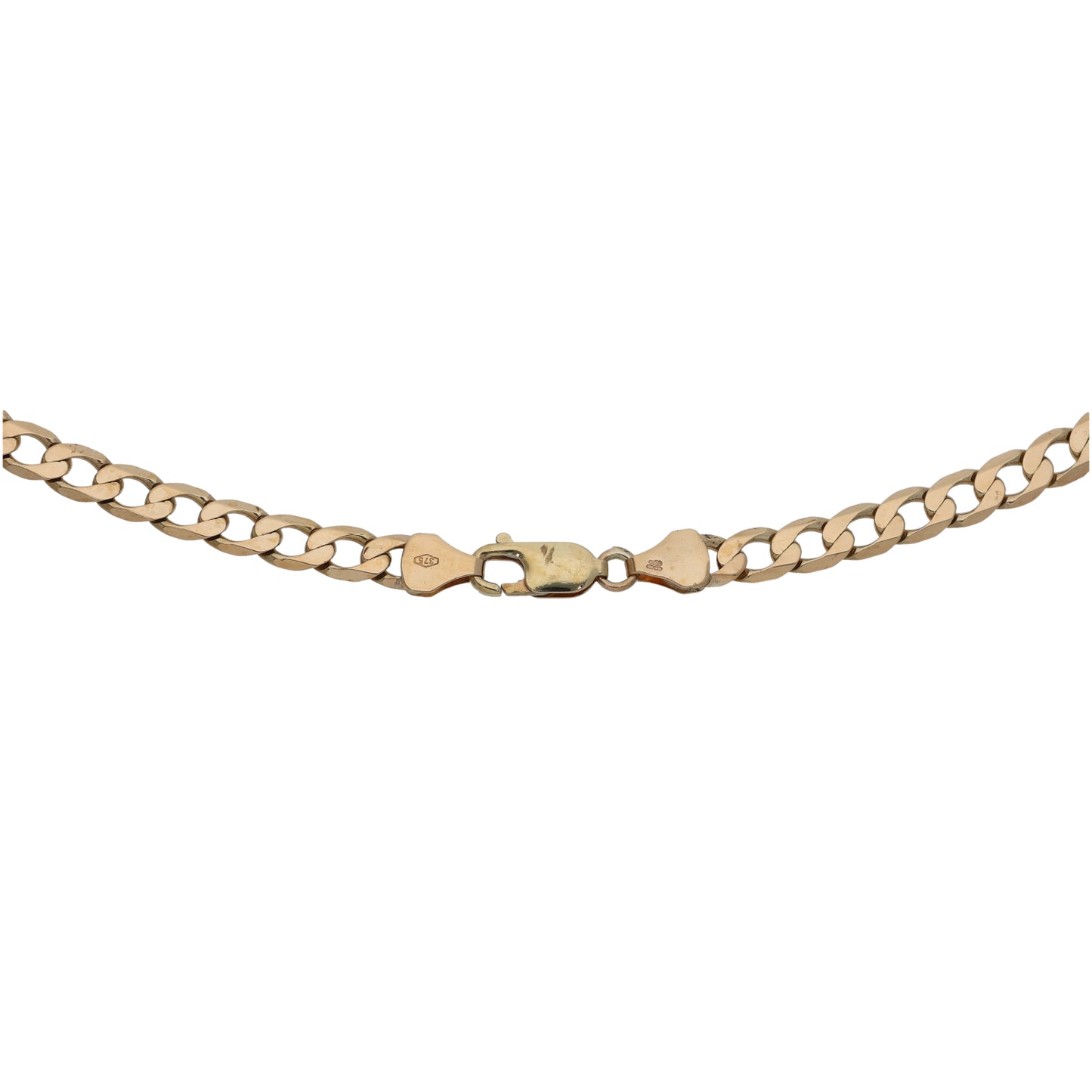 9ct Gold Curb Chain 18"