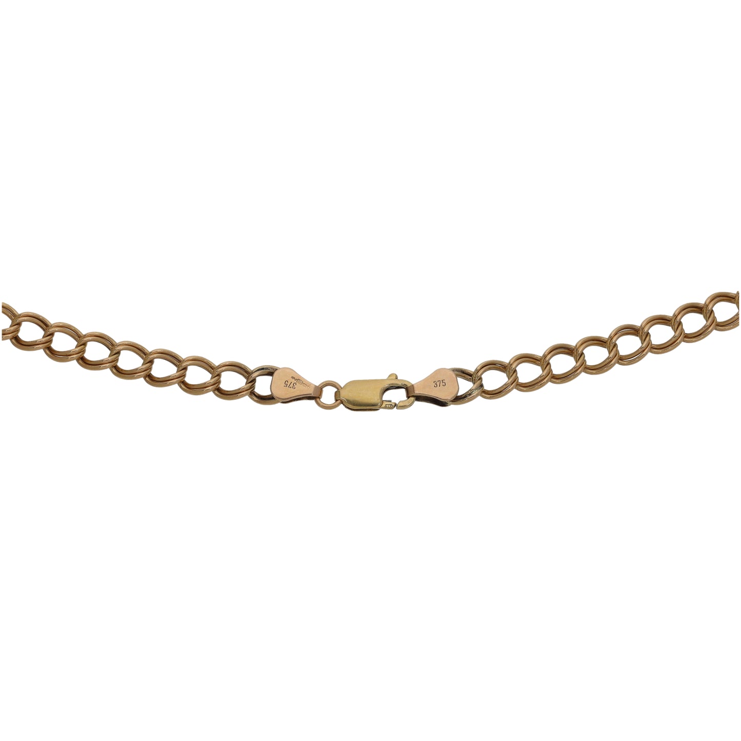 9ct Gold Double Curb Chain 20"