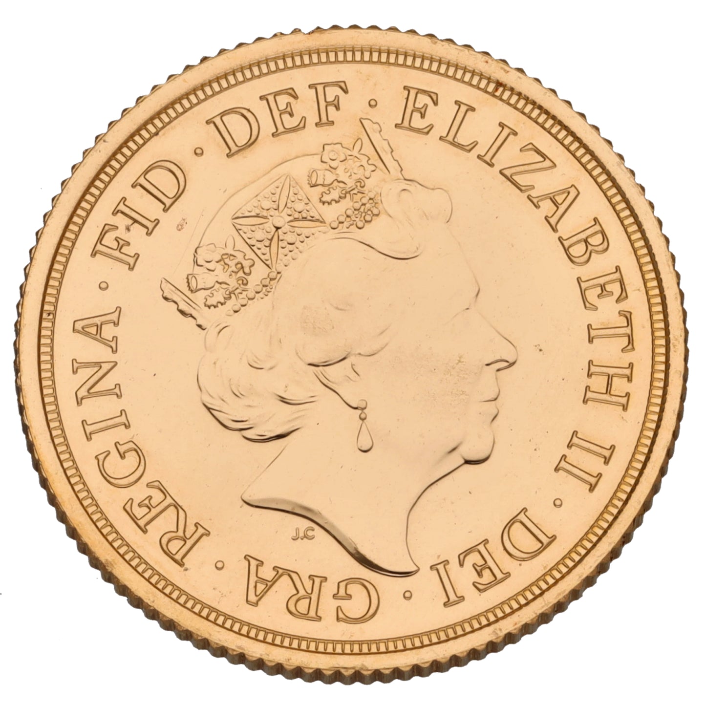22ct Gold Queen Elizabeth II Full Sovereign Coin 2016