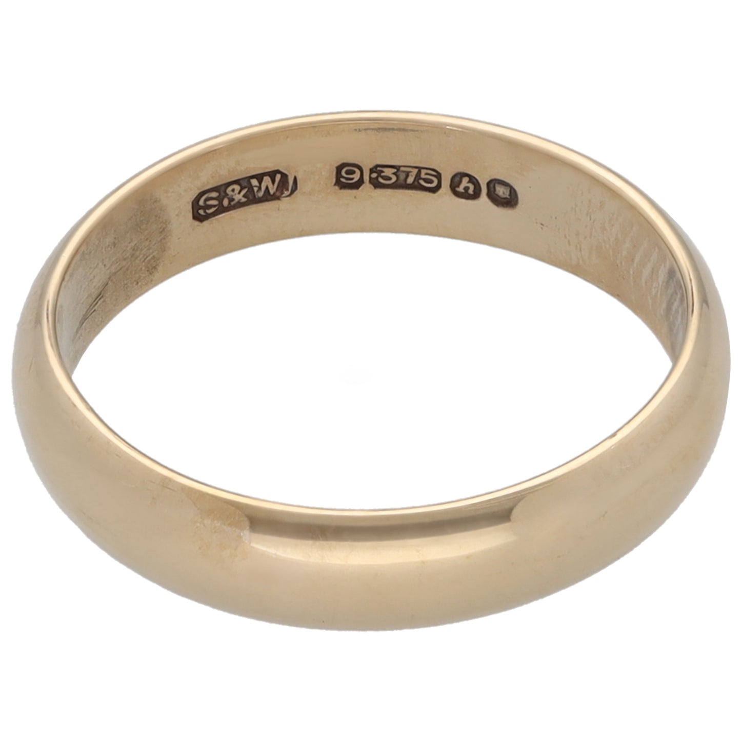 9ct Gold Plain Wedding Ring Size O