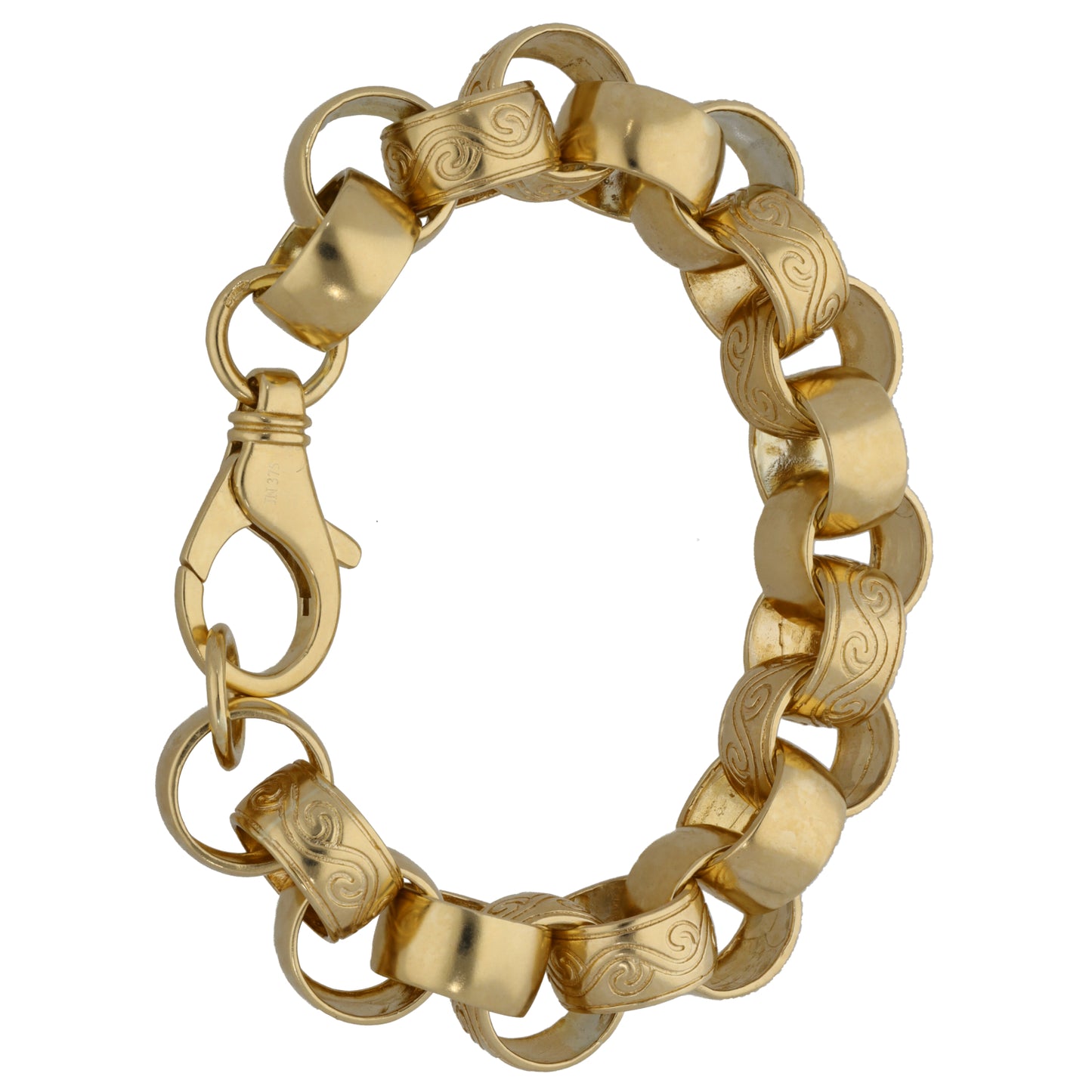9ct Gold Belcher Bracelet