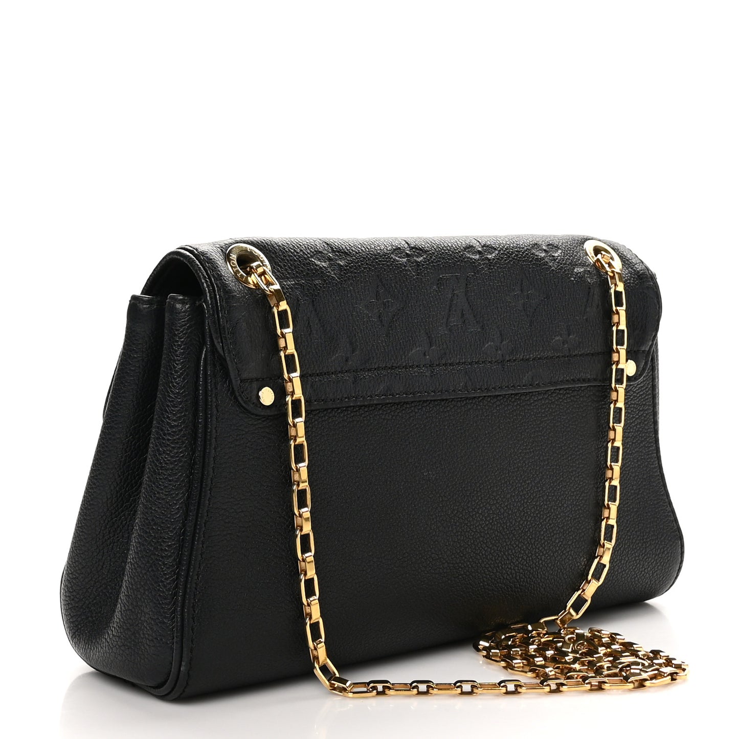 Louis Vuitton St. Germain Monogram Empreinte Leather Bag - Black